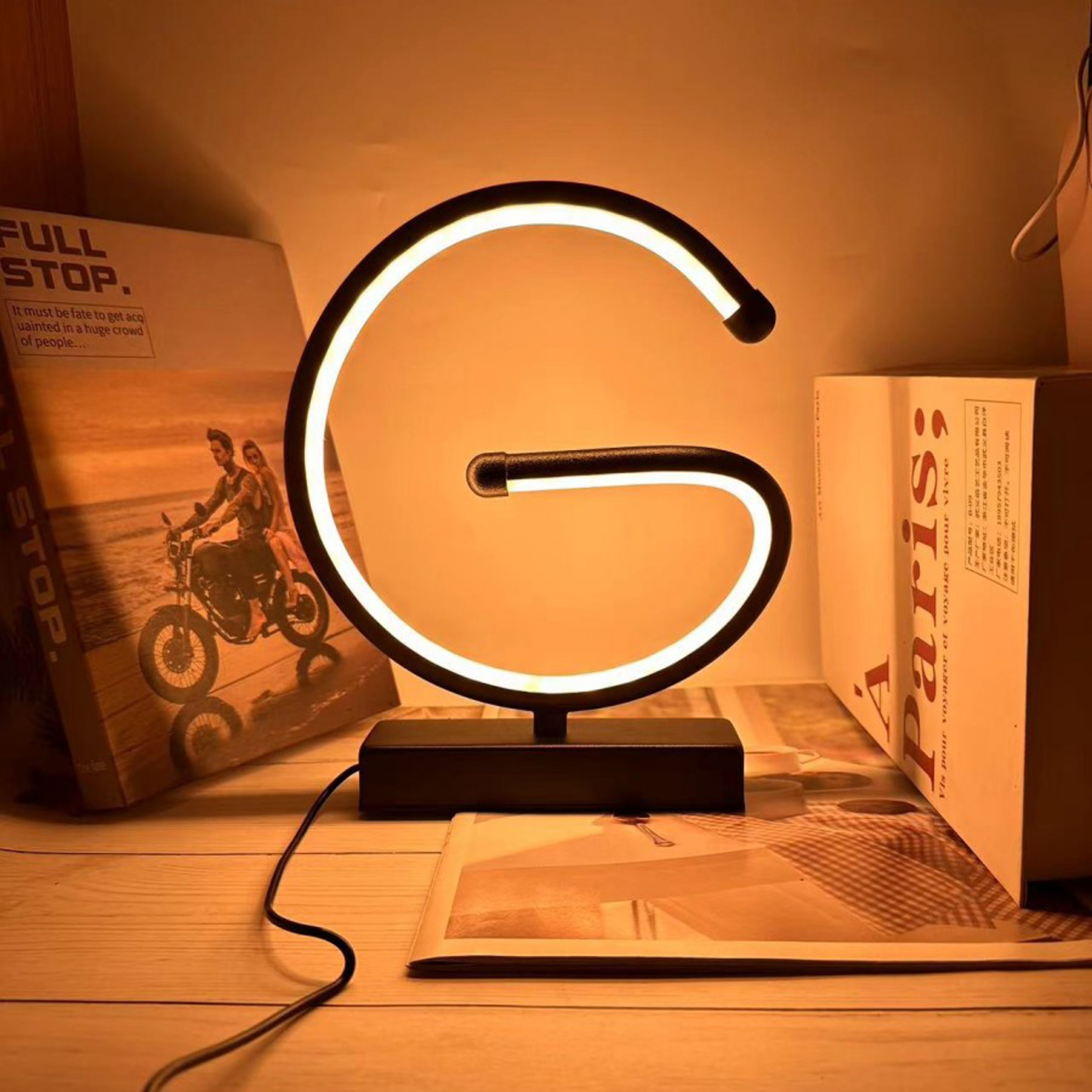 Creative Spiral LED Desk Lamp, Dimmable Reading Light with 3 Colors, for Bedroom, Office, Living Room, and Bedside Decor – view 3