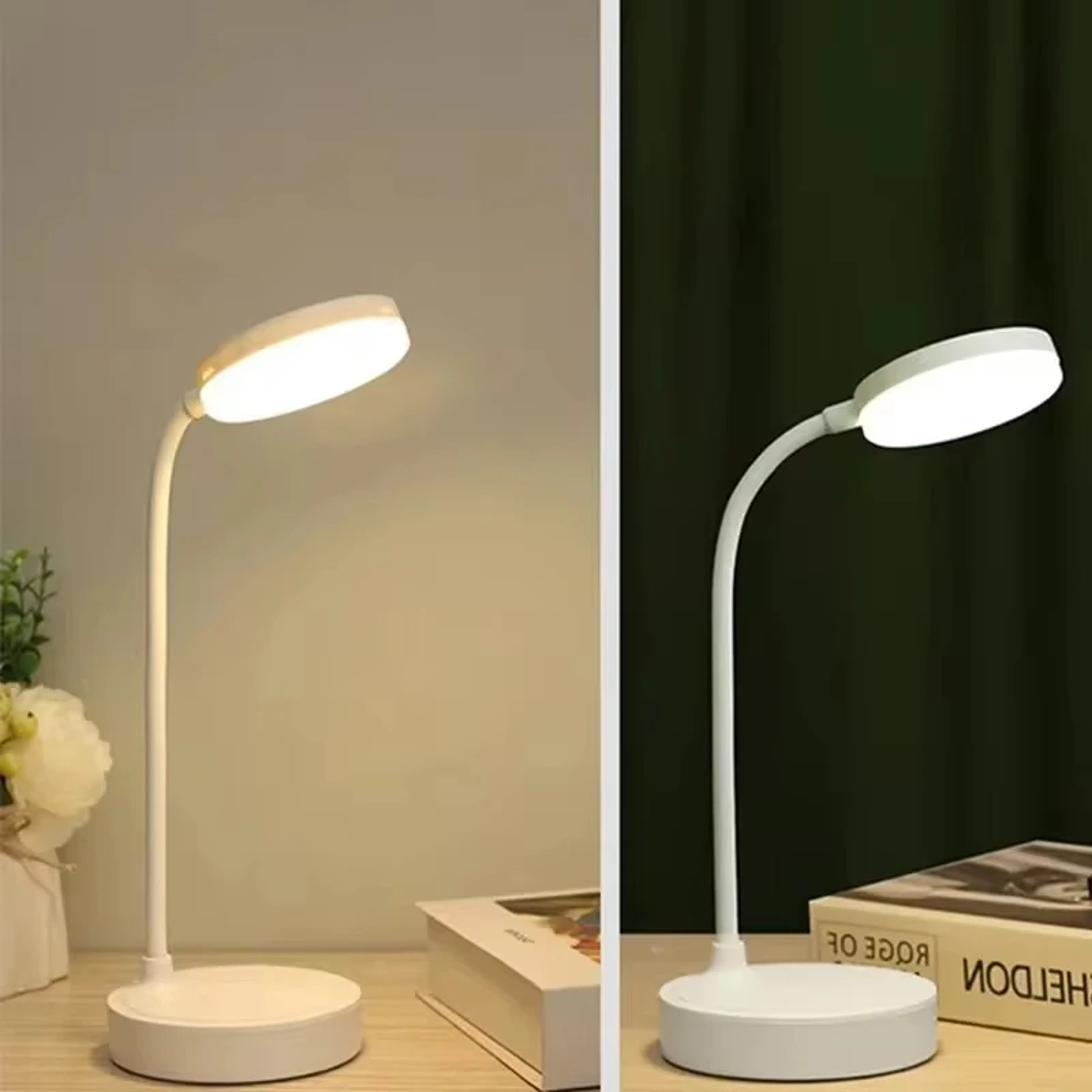 Portable LED Desk Lamp, 3 Mode Eye Protection with Dimming, USB Touch Charge, for Bedroom, Bedside, and College Student – view 4
