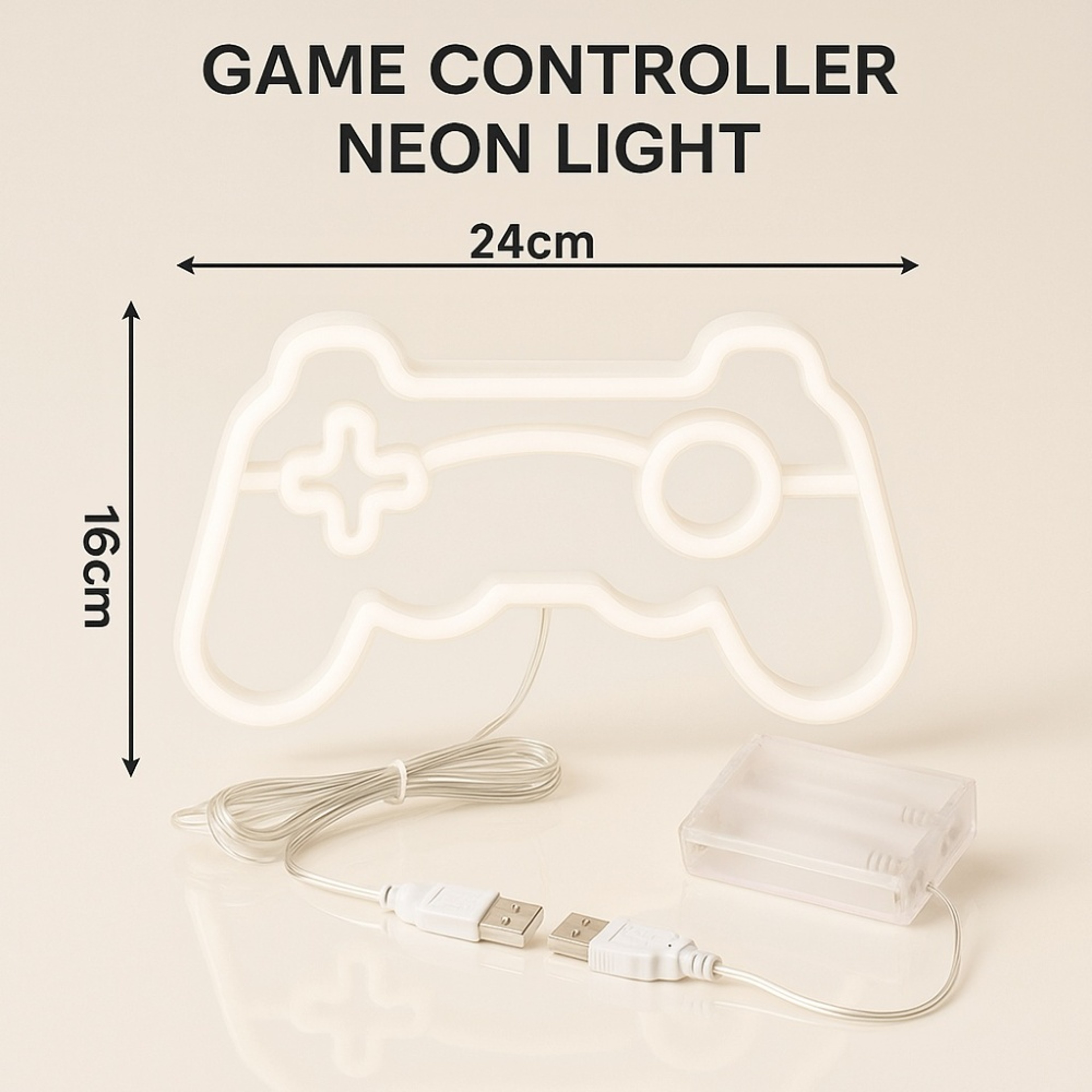 USB Powered Game Controller Neon Light, Gaming Room Decor, Childrens Room Art, LED Neon Sign – view 6
