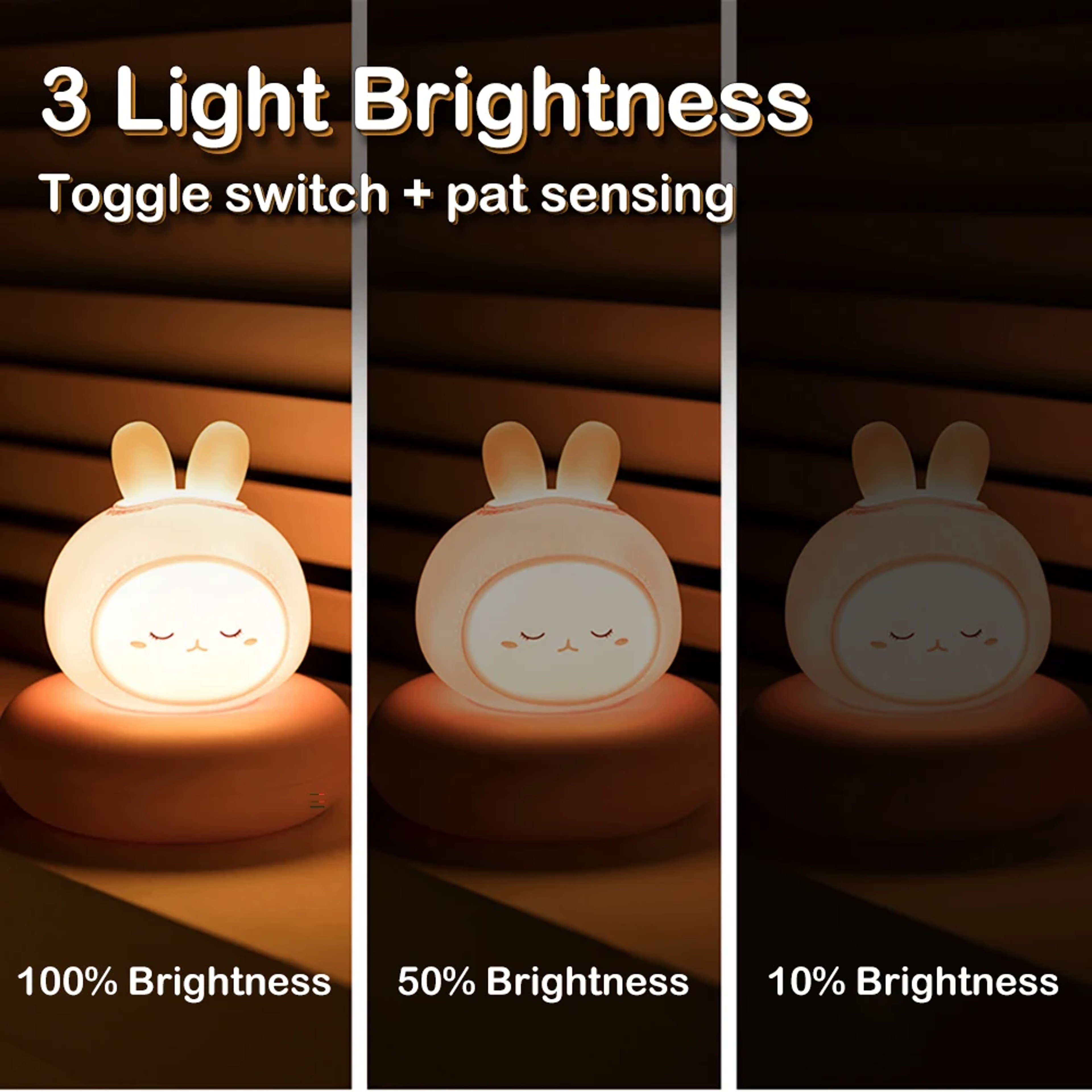 Cute Animal Night Light, Dimmable Nursery Lamp, Touch Control for Kids and Toddlers – view 5