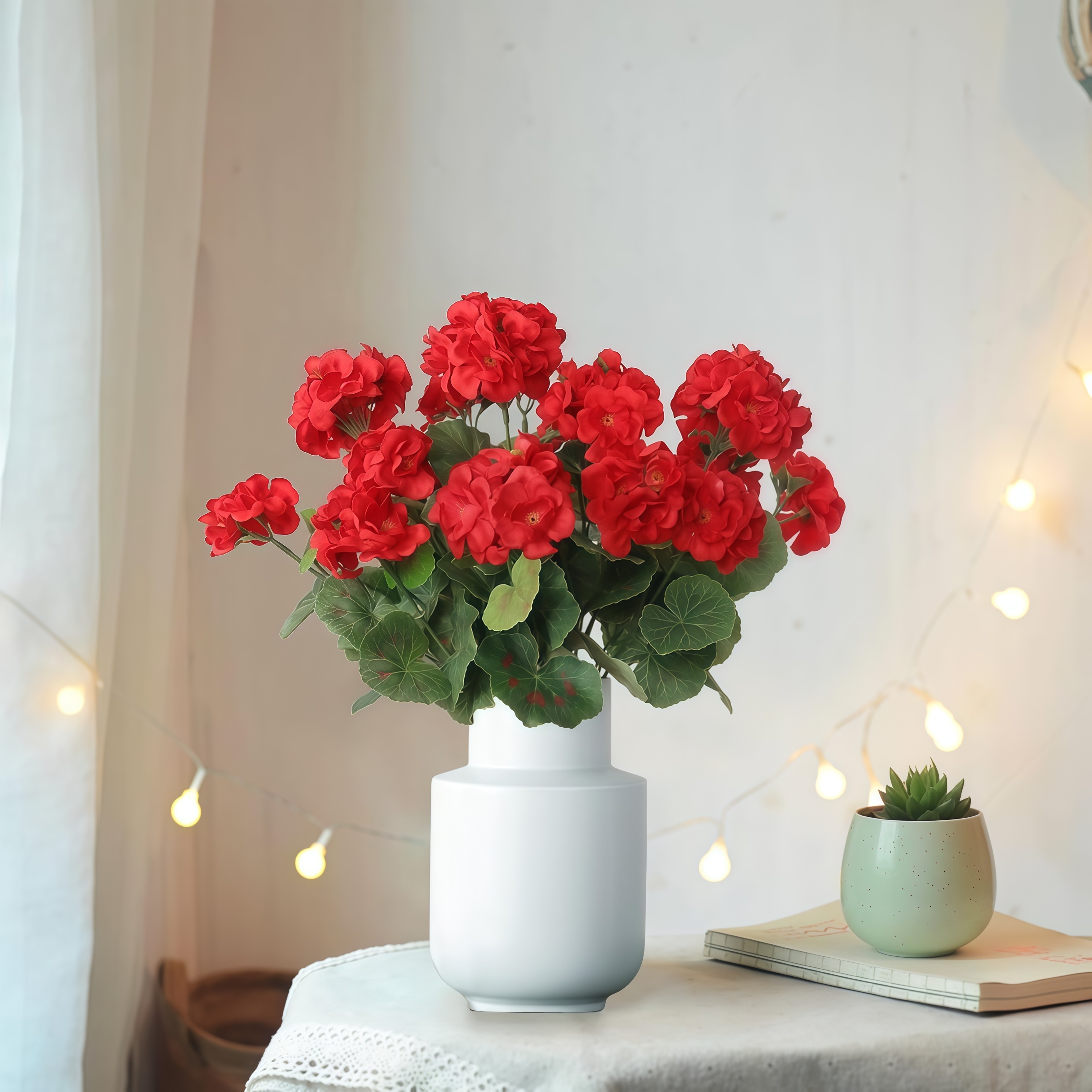 UV Resistant Silk Begonia Artificial Flower, For Outdoor Garden Arch, Wedding and Home Decoration, Fake Plant – view 1