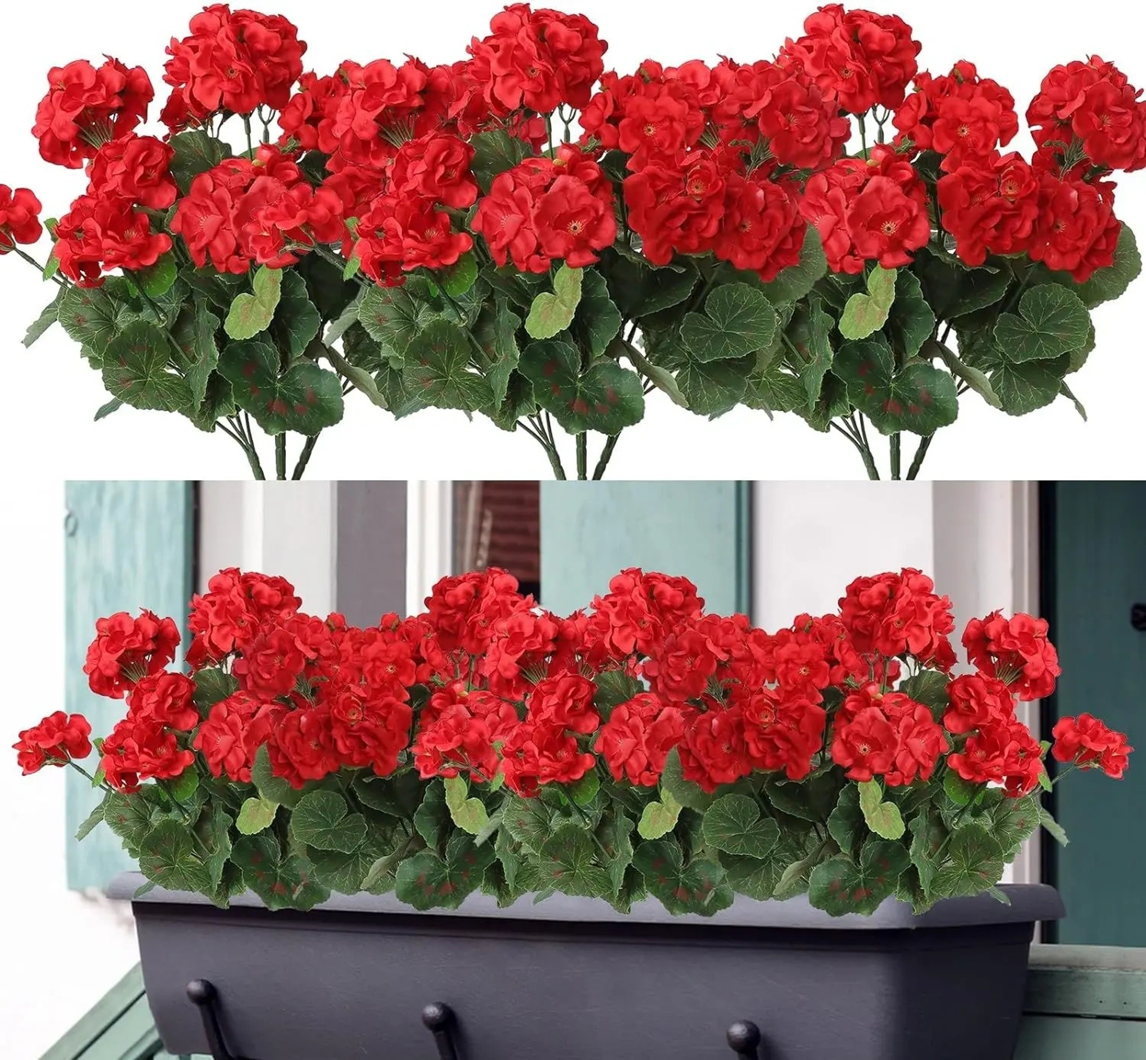 UV Resistant Silk Begonia Artificial Flower, For Outdoor Garden Arch, Wedding and Home Decoration, Fake Plant – view 4