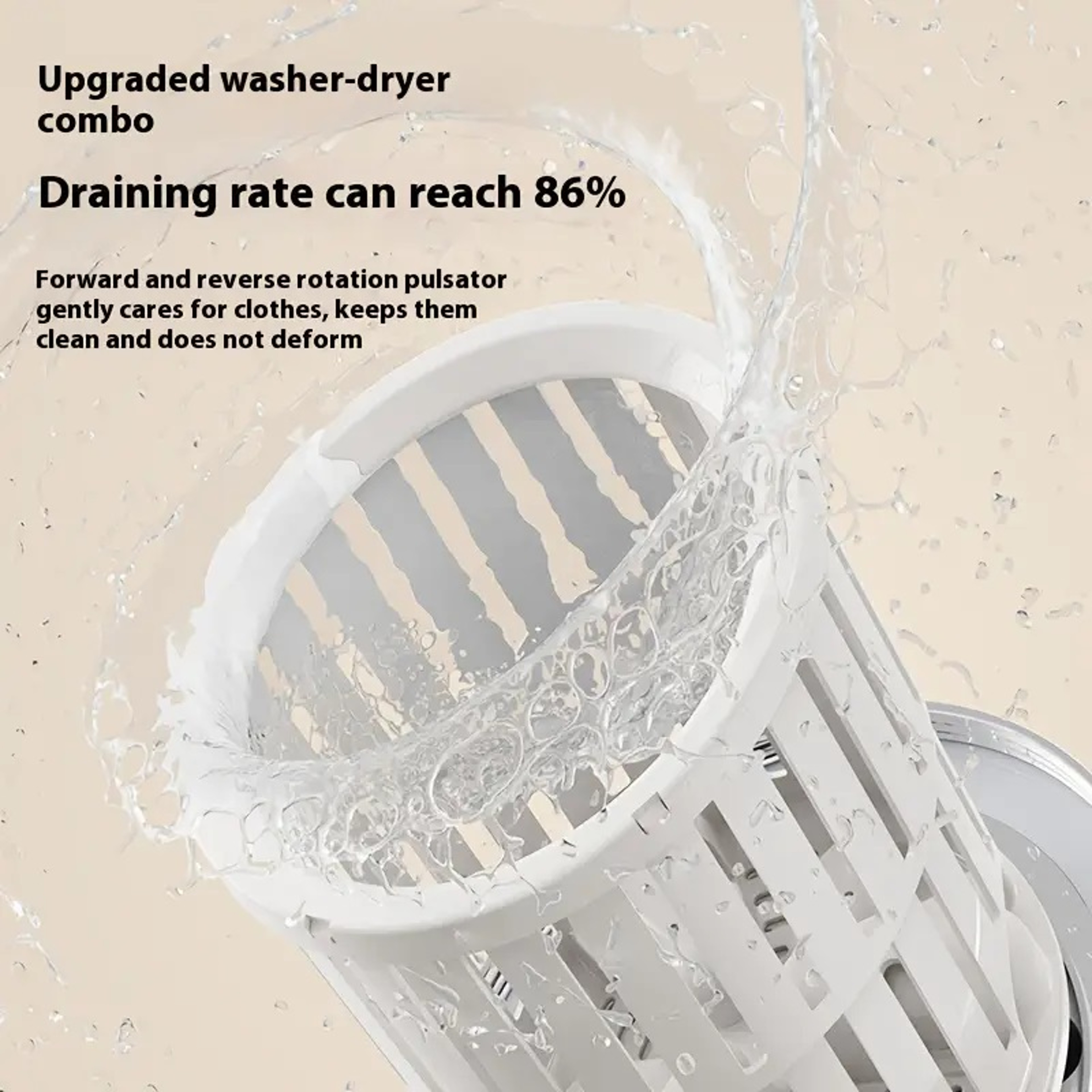 Portable Mini Washing Machine, USB Charging, Automatic Wash and Dehydrate, No Plug in, No Assembly Needed – view 5