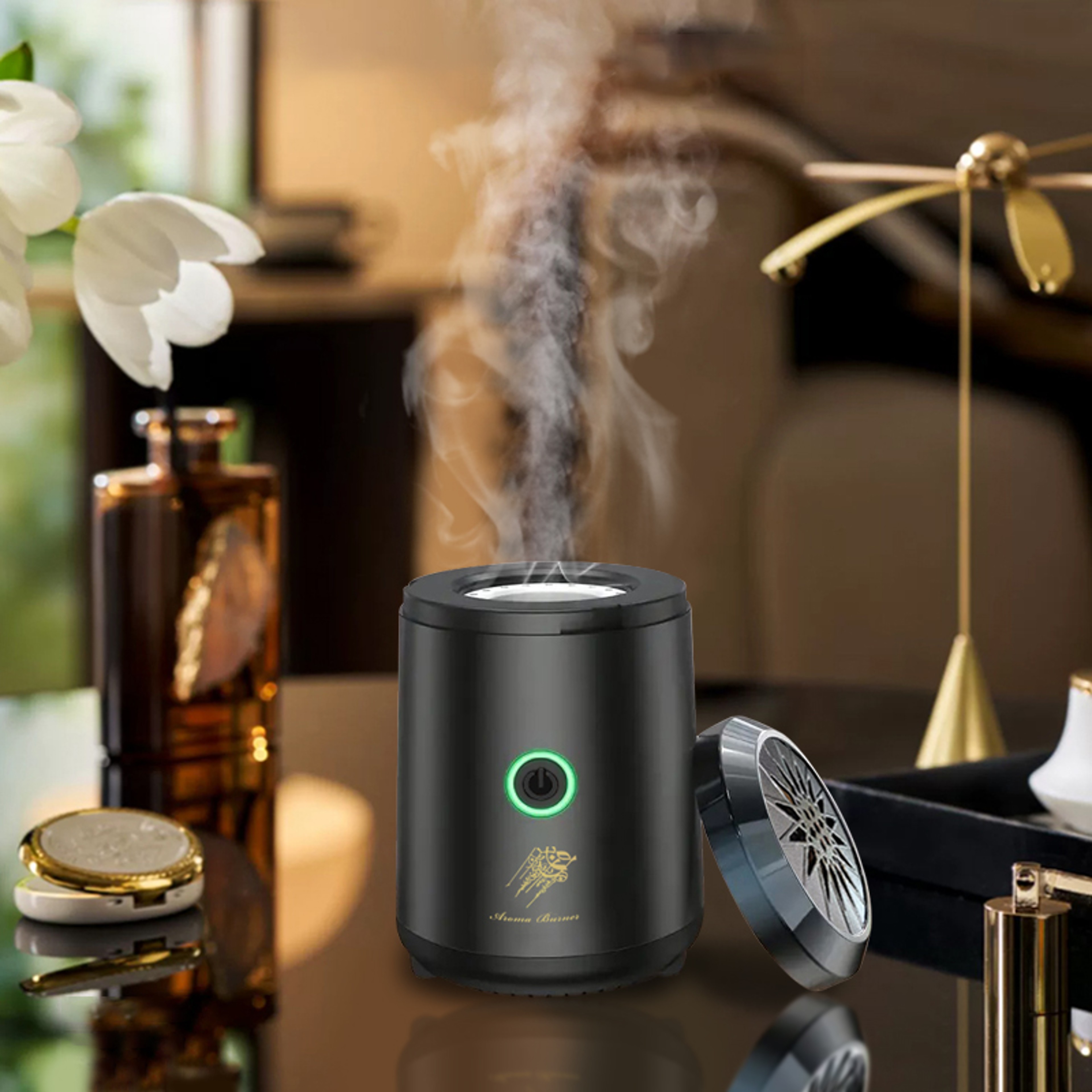Portable Aromatherapy Burner, Small Electric Incense Burner, Popular Middle Eastern Arab Design – view 1