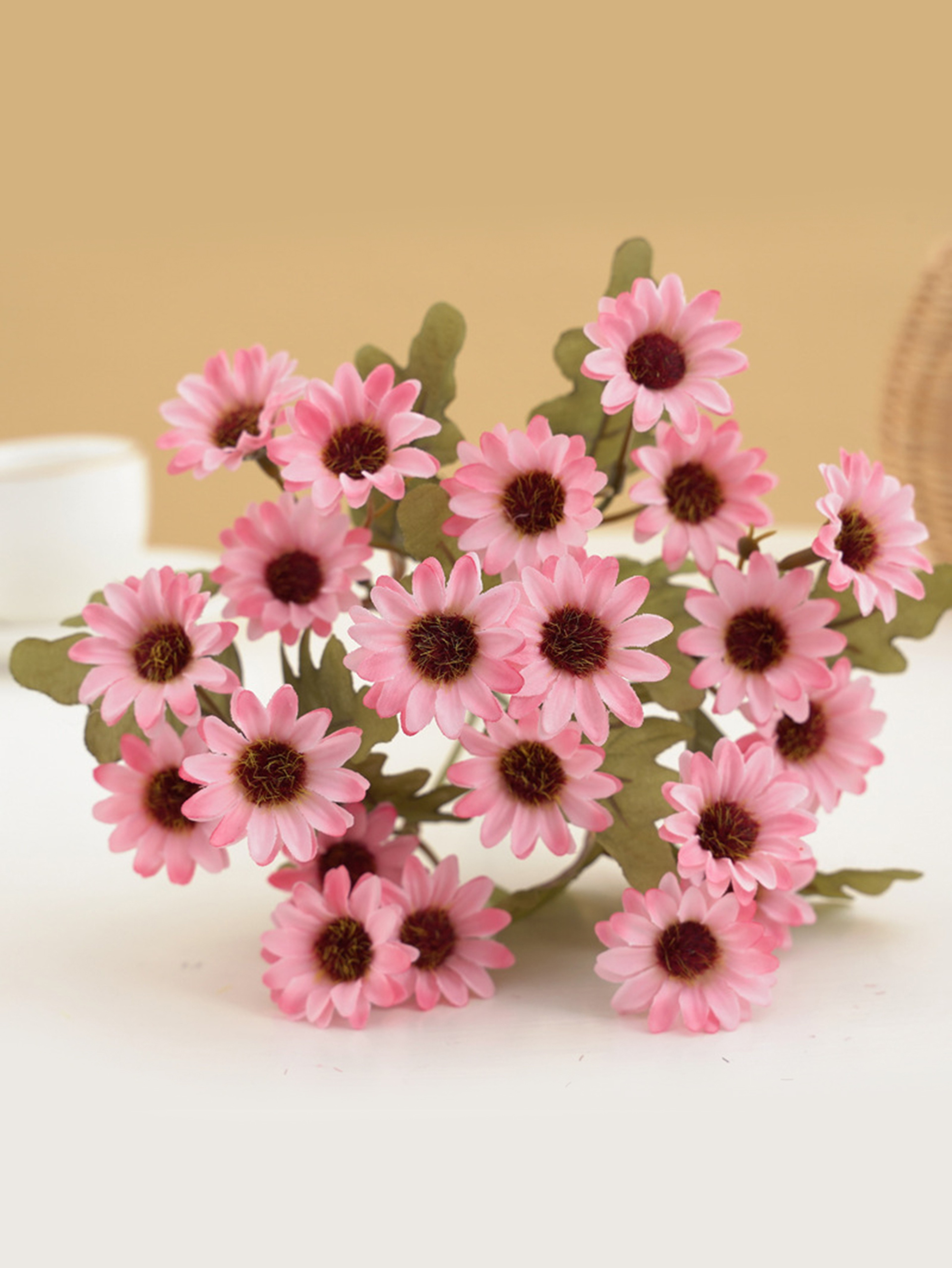 Autumn Silk Daisy Bouquet, Artificial Flower Decor for Vase, Home and Wedding Decor, Holiday Party DIY Gift – view 8