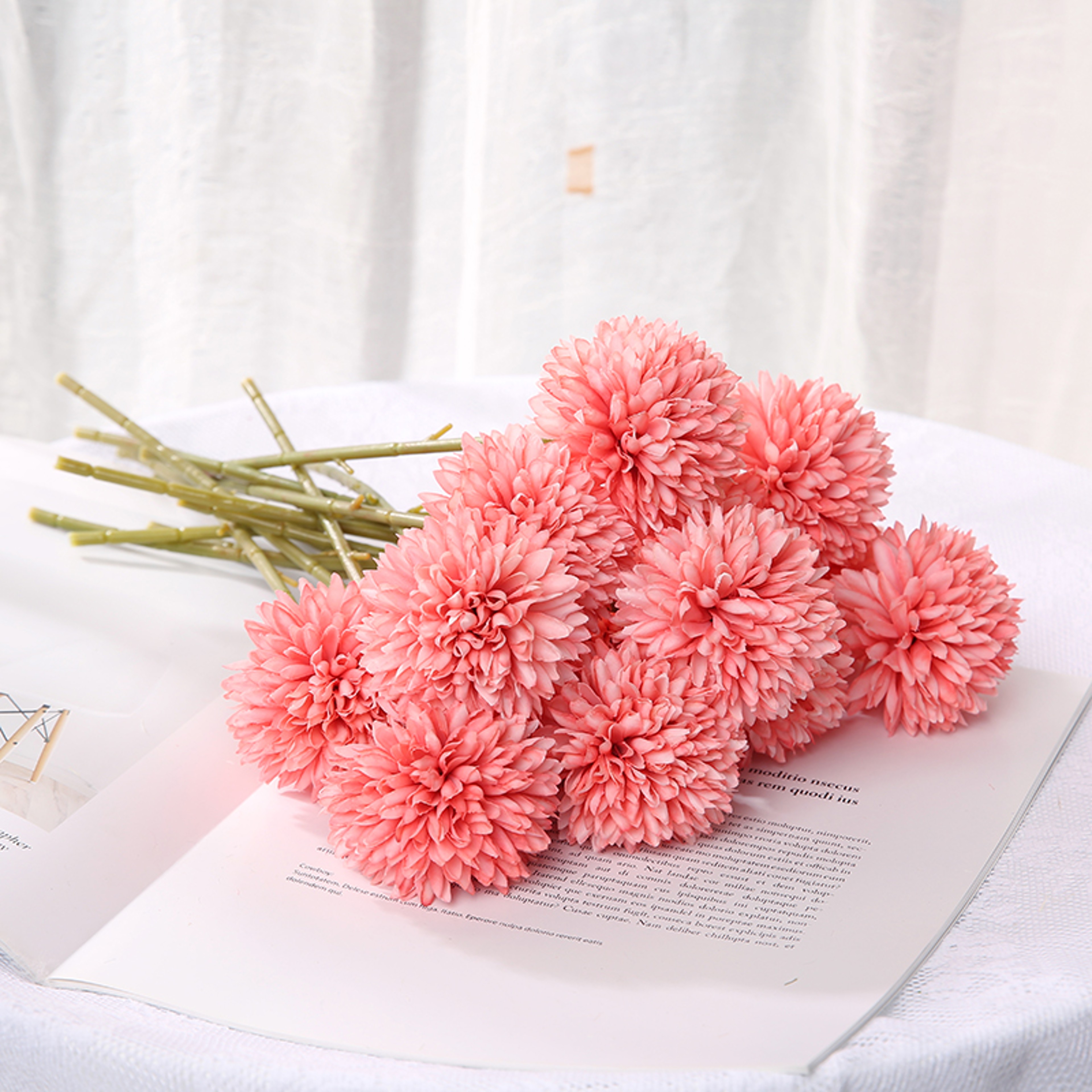 Artificial Flowers Bouquet Home And Wedding Decor Craft Vases Flower Arrangement Bedroom Decoration 7