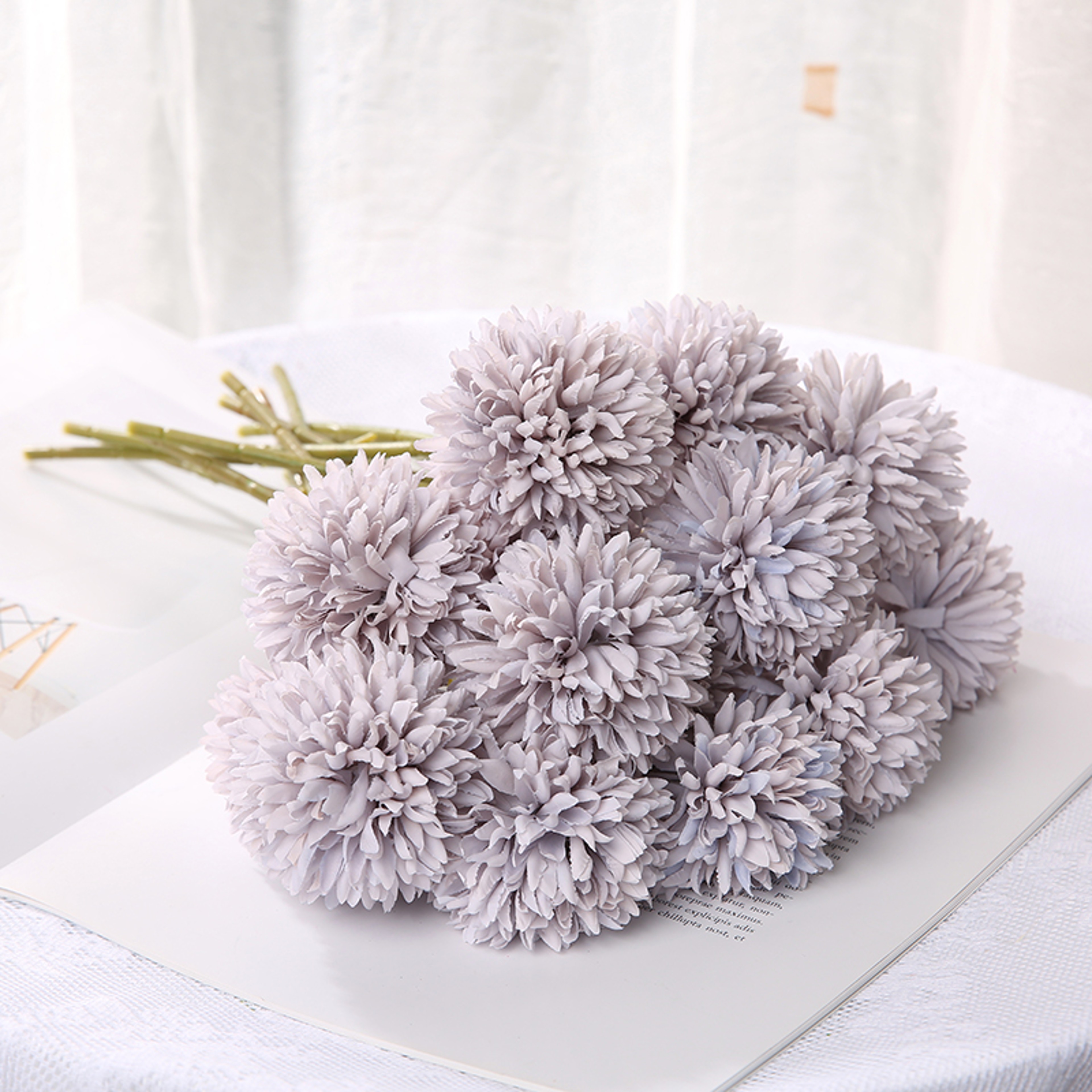 Artificial Flowers Bouquet Home And Wedding Decor Craft Vases Flower Arrangement Bedroom Decoration 8