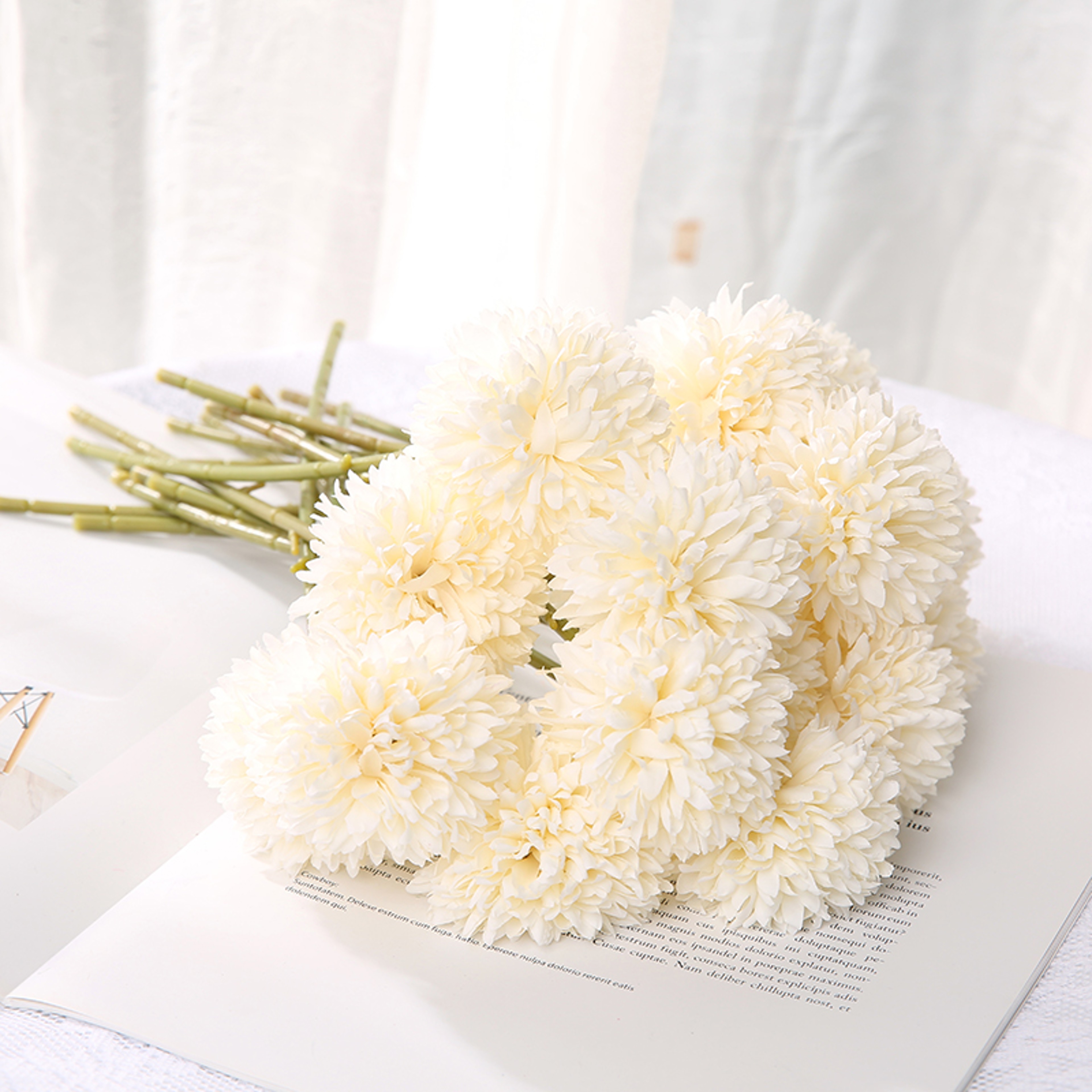 Artificial Flowers Bouquet Home And Wedding Decor Craft Vases Flower Arrangement Bedroom Decoration 21