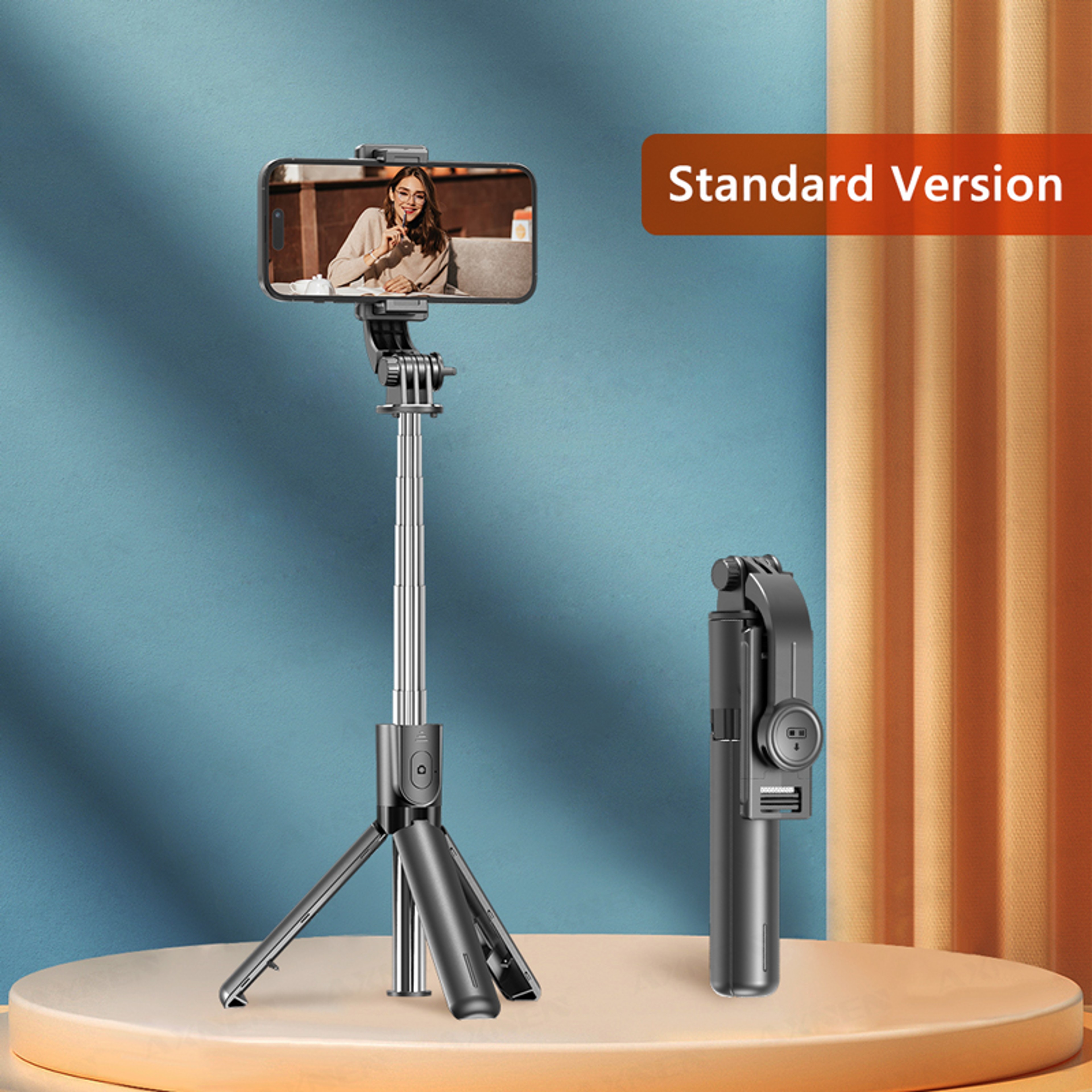 The Ultimate Selfie Stick Tripod, with Detachable Bluetooth Remote, Fill Light, 360 Rotation, and Extendable Pole – view 7