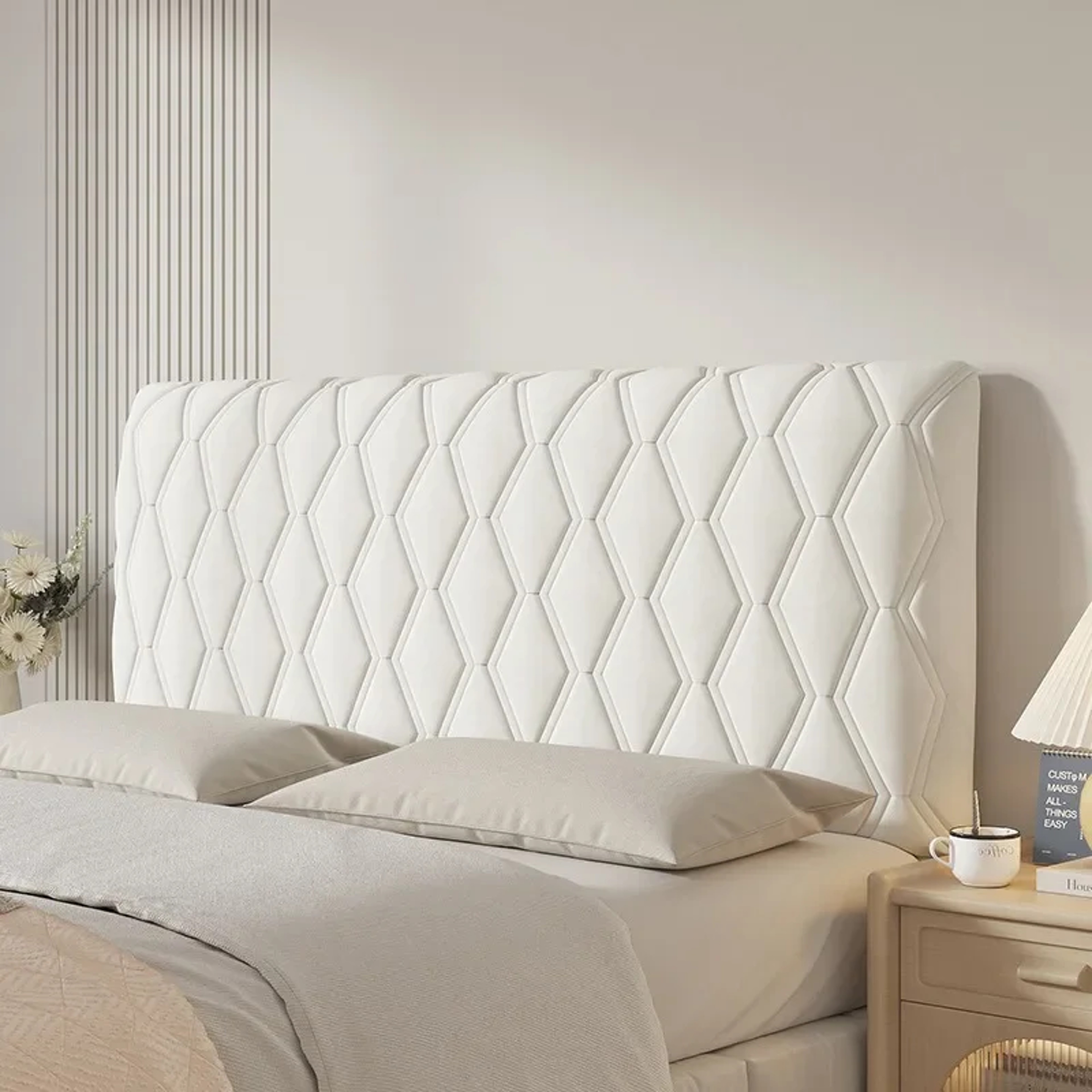 Universal Bed Headboard Cover, Thickened Soft Package, Anti Collision Backrest Protector, and Bed Spread – view 10