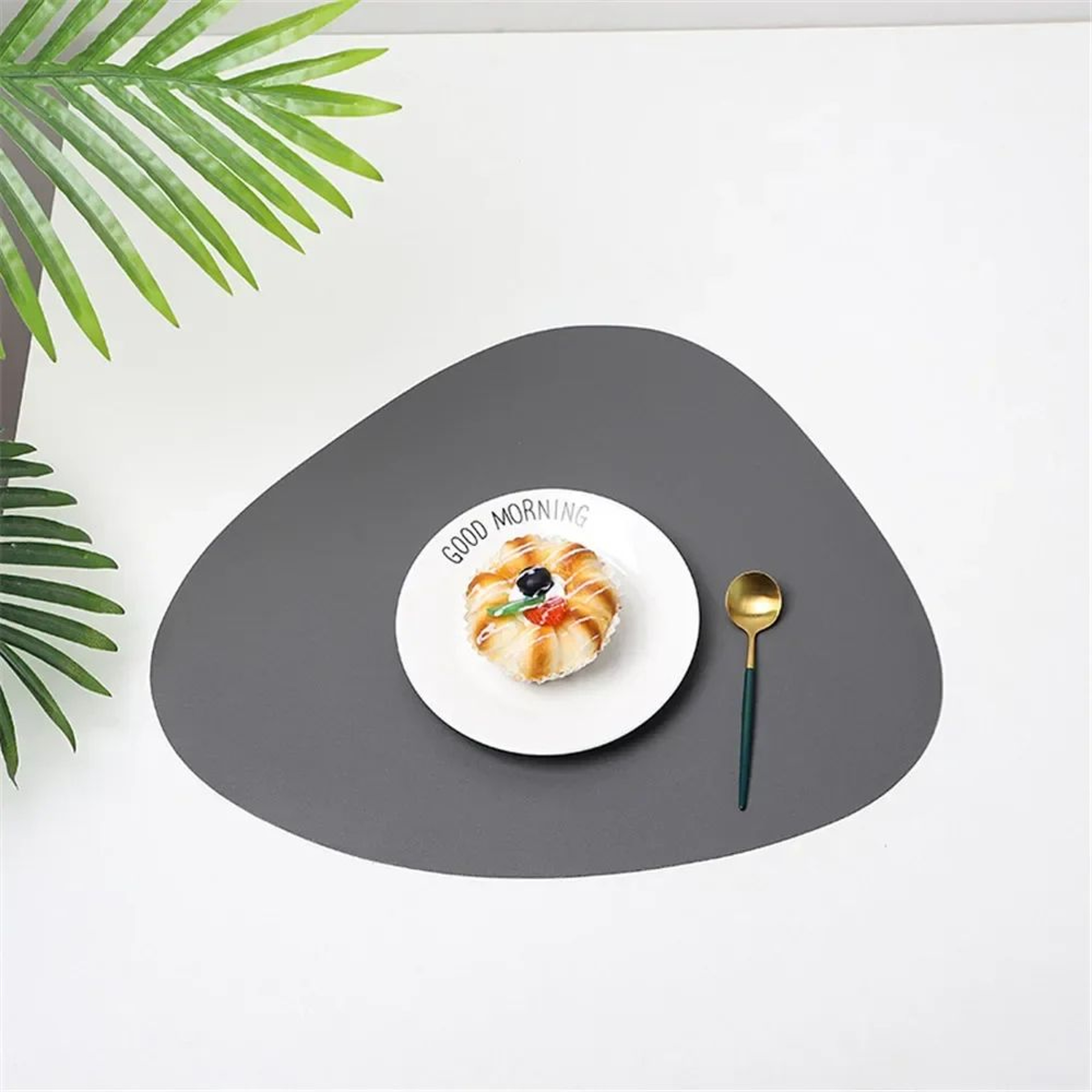 Triangle Leather Place Mats Non Slip Insulation Pads For Kitchen Dining Table Modern Nordic Decor S 8