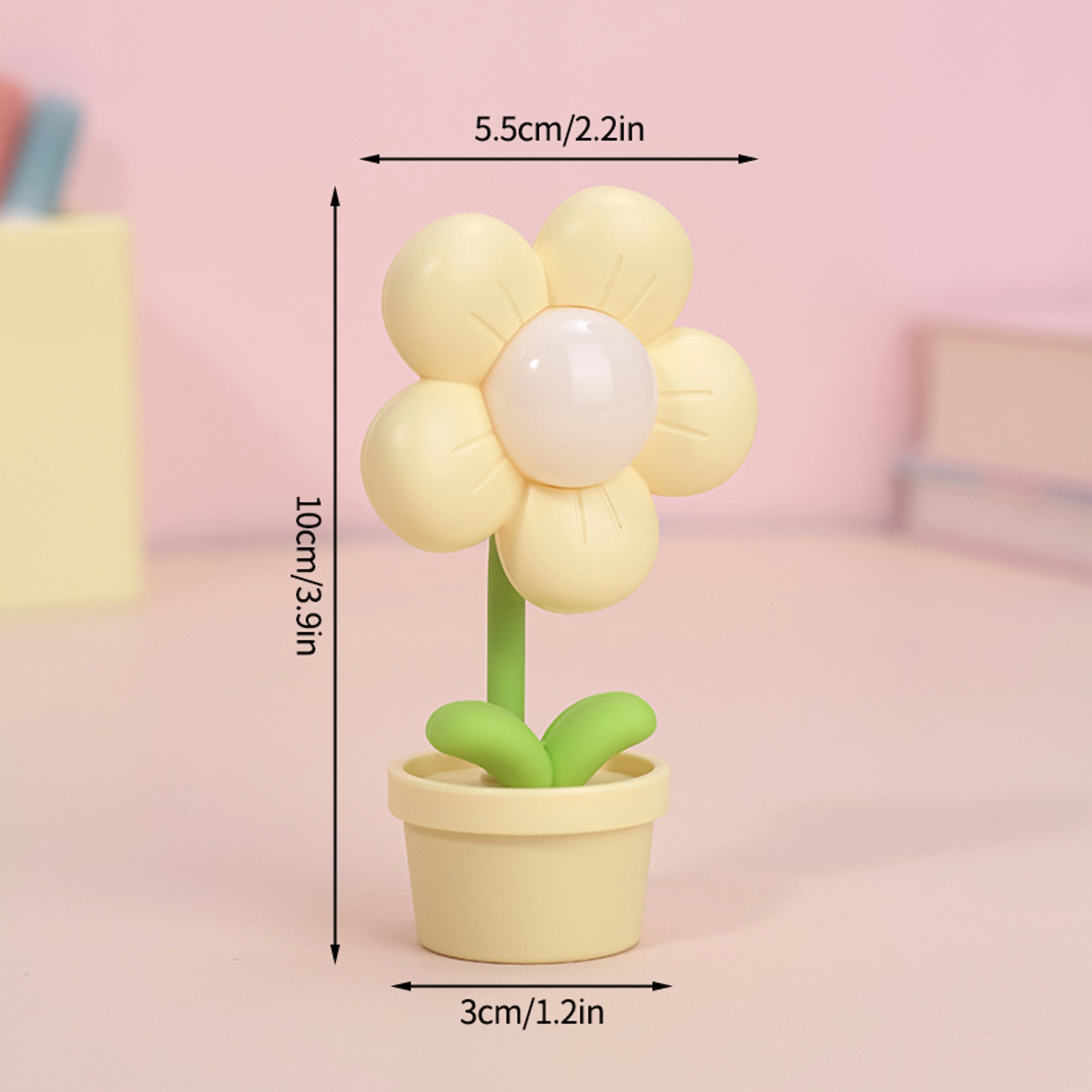 Small Table Lamp, Mini LED Flower Night Light, Cute Desktop Ornament for Kids – view 8