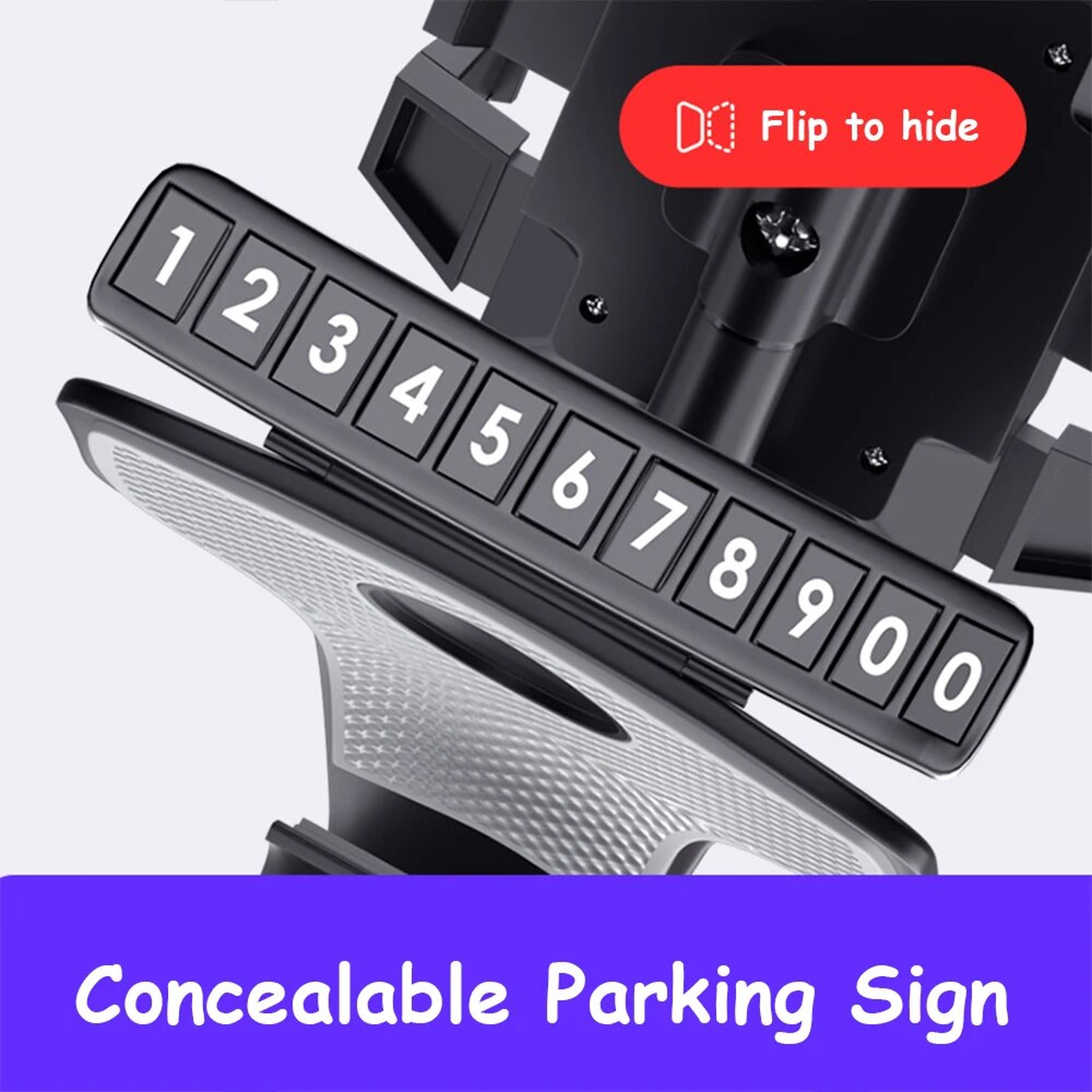360 Degree Car Phone Mount, Dashboard Phone Holder, Universal Smartphone Holder with Number Plate – view 5