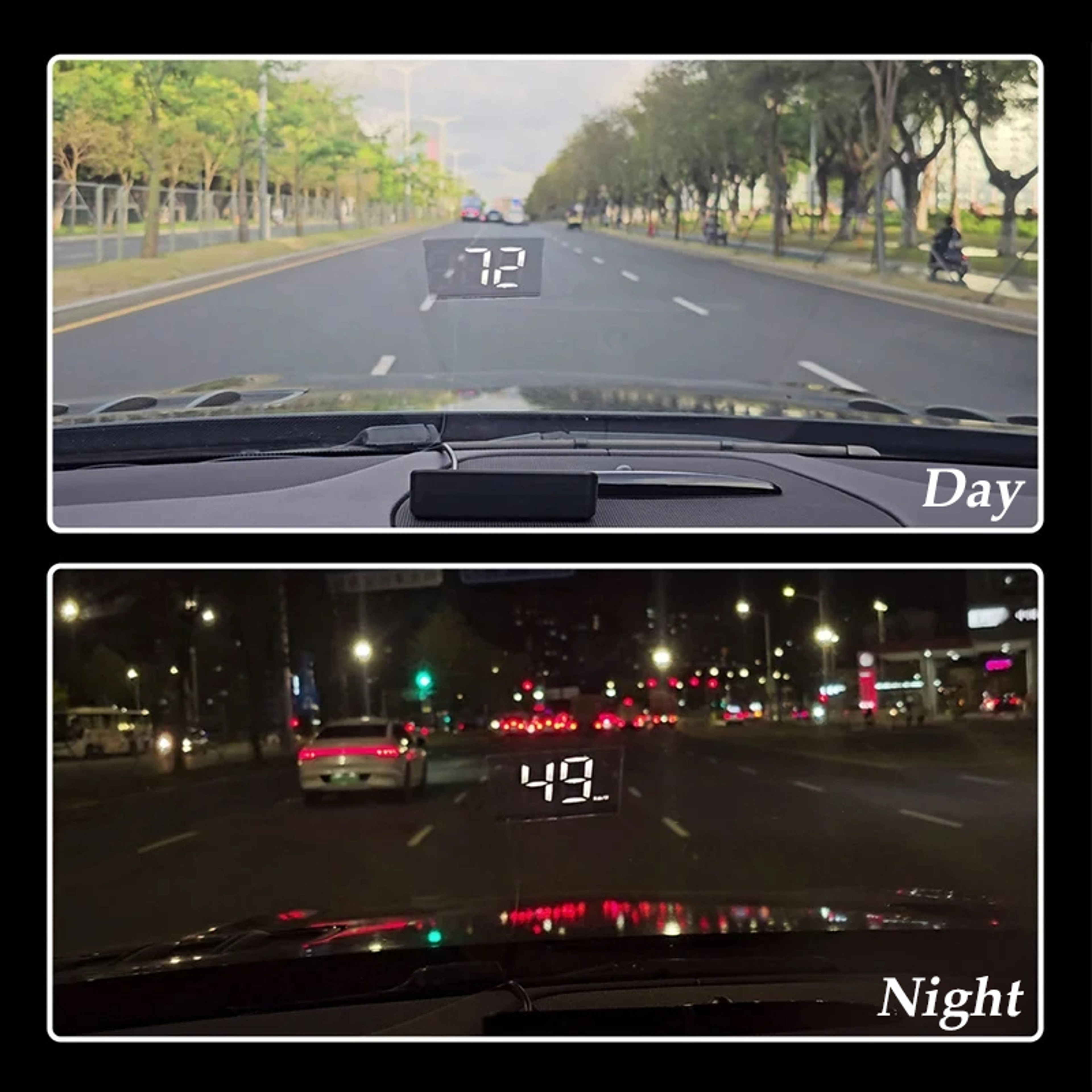 Digital Speedometer, In Vehicle HUD Display, GPS Speed Meter, Universal Car Windshield Projector, Multifunctional Head – view 4