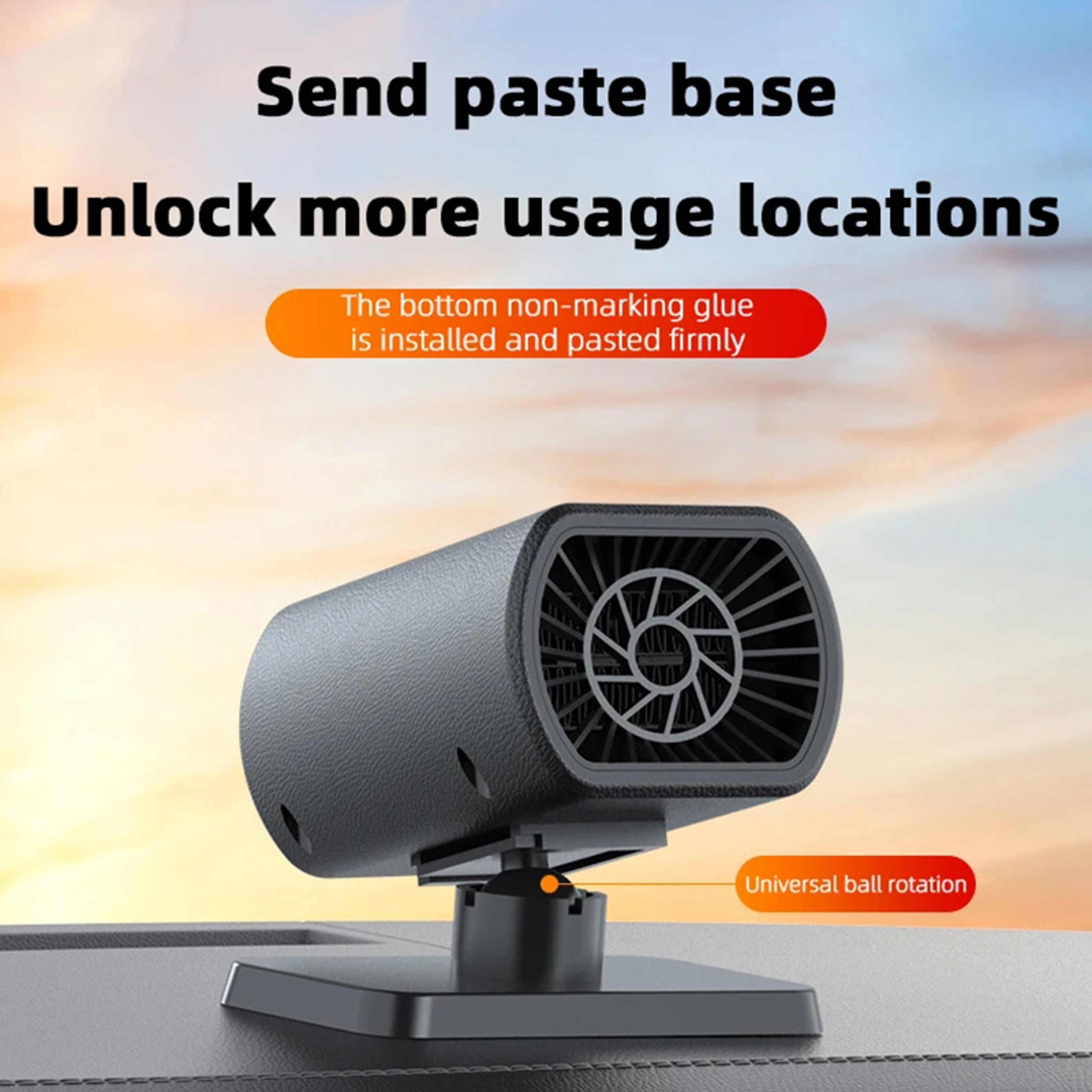 Portable Car Heater, Fast Heating Electric Fan for Winter Defrosting, Defogging, and Travel Comfort – view 3