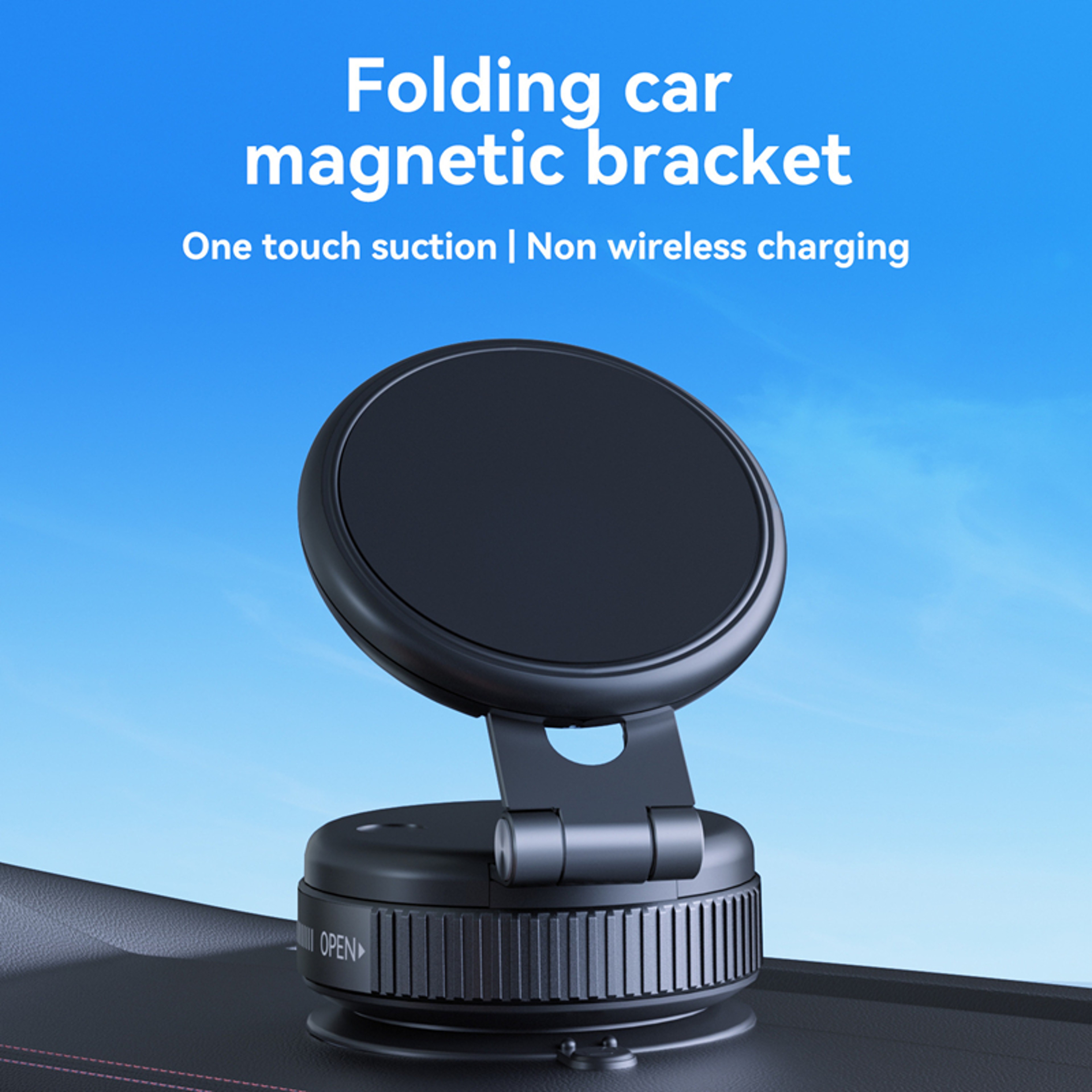 Foldable Phone Holder Rotation Vehicle Mount Vacuum Suction Bracket For Secure And Safe Driving 1