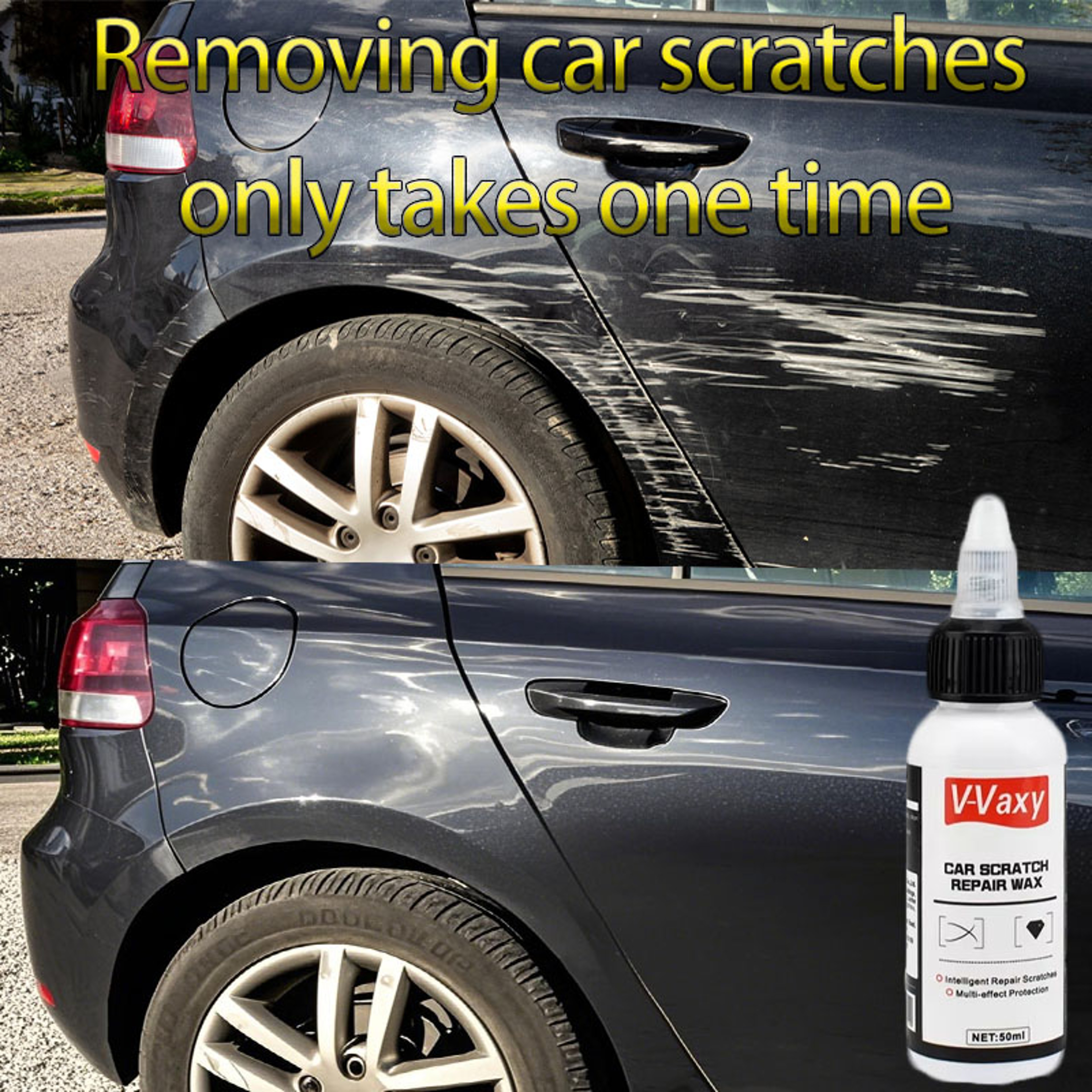 VVaxy Car Scratch Remover Wax Polishing Compound Rust Cleaning Agent For Auto Paint And Wheel Hub R 0