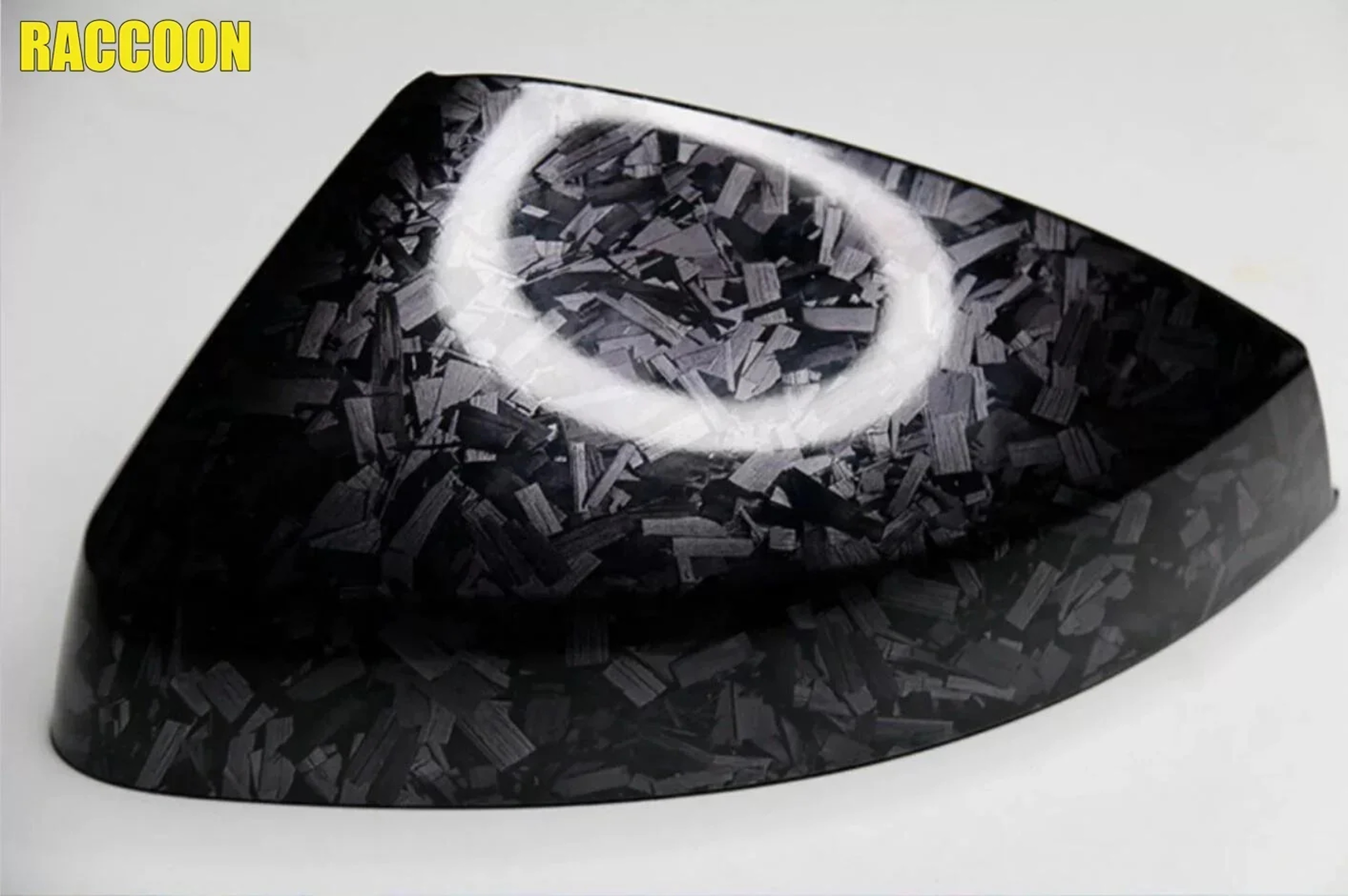 Forged Carbon Fiber Glossy Black Vinyl Wrap, Car and Bike Styling Film, Universal Wrap Sticker – view 5