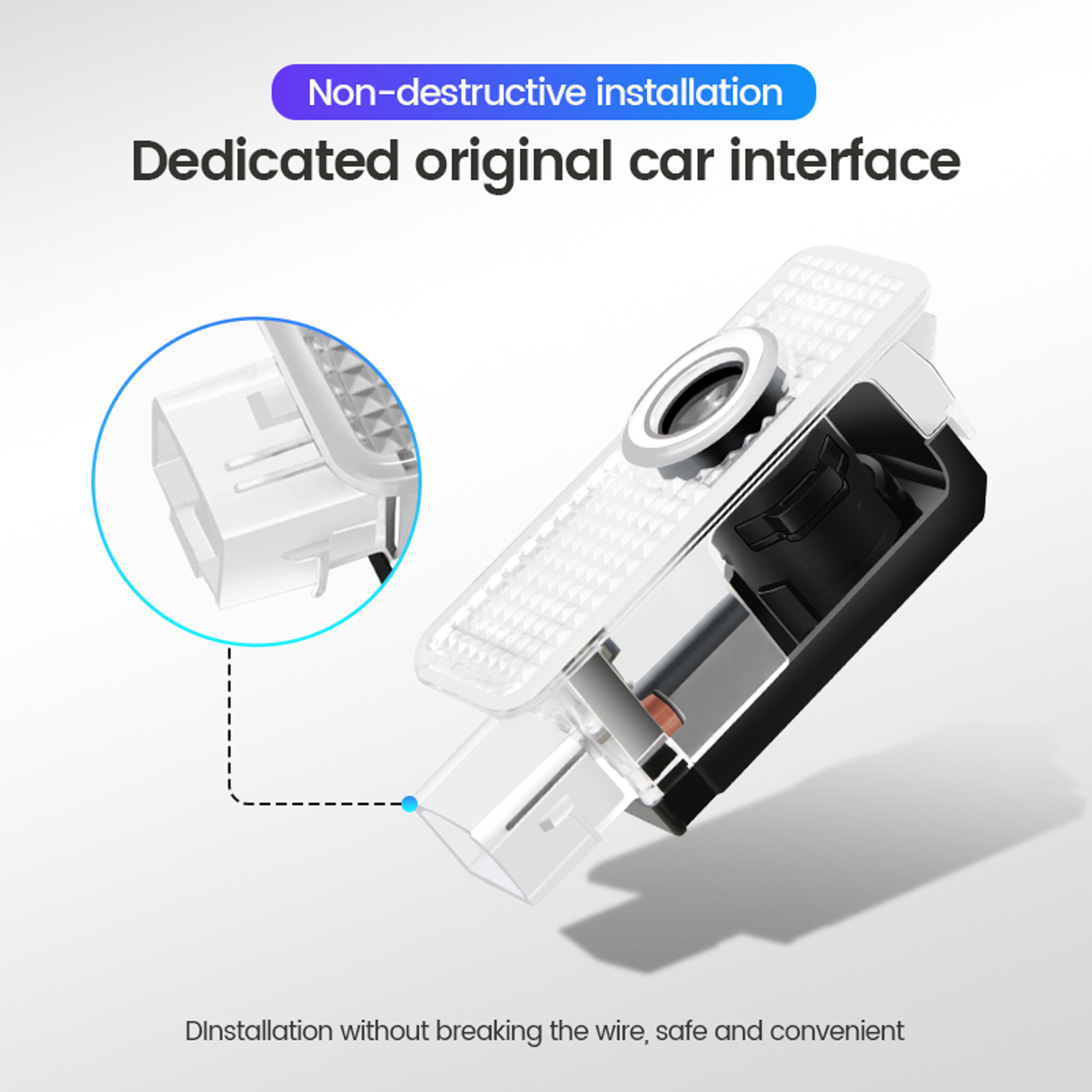 LED Car Door Projector Lights, Welcome Lamps for Audi Sline, Premium Door Light Decoration – view 6