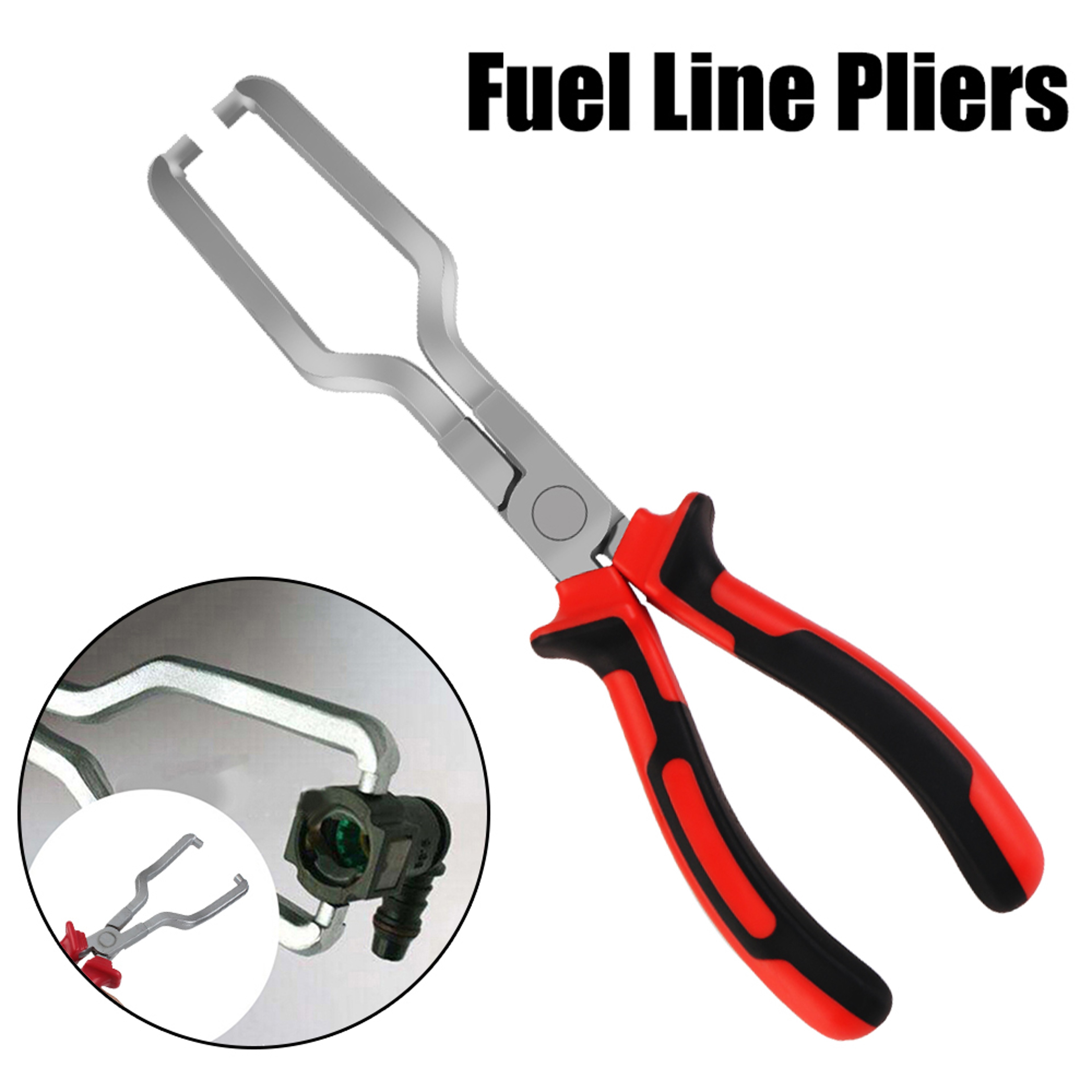 Fuel Line Pliers, Filter Hose Release, Car Repair Tool, Steel Petrol Clamp, Gasoline Pipe Joint Fittings Calipers – view 1