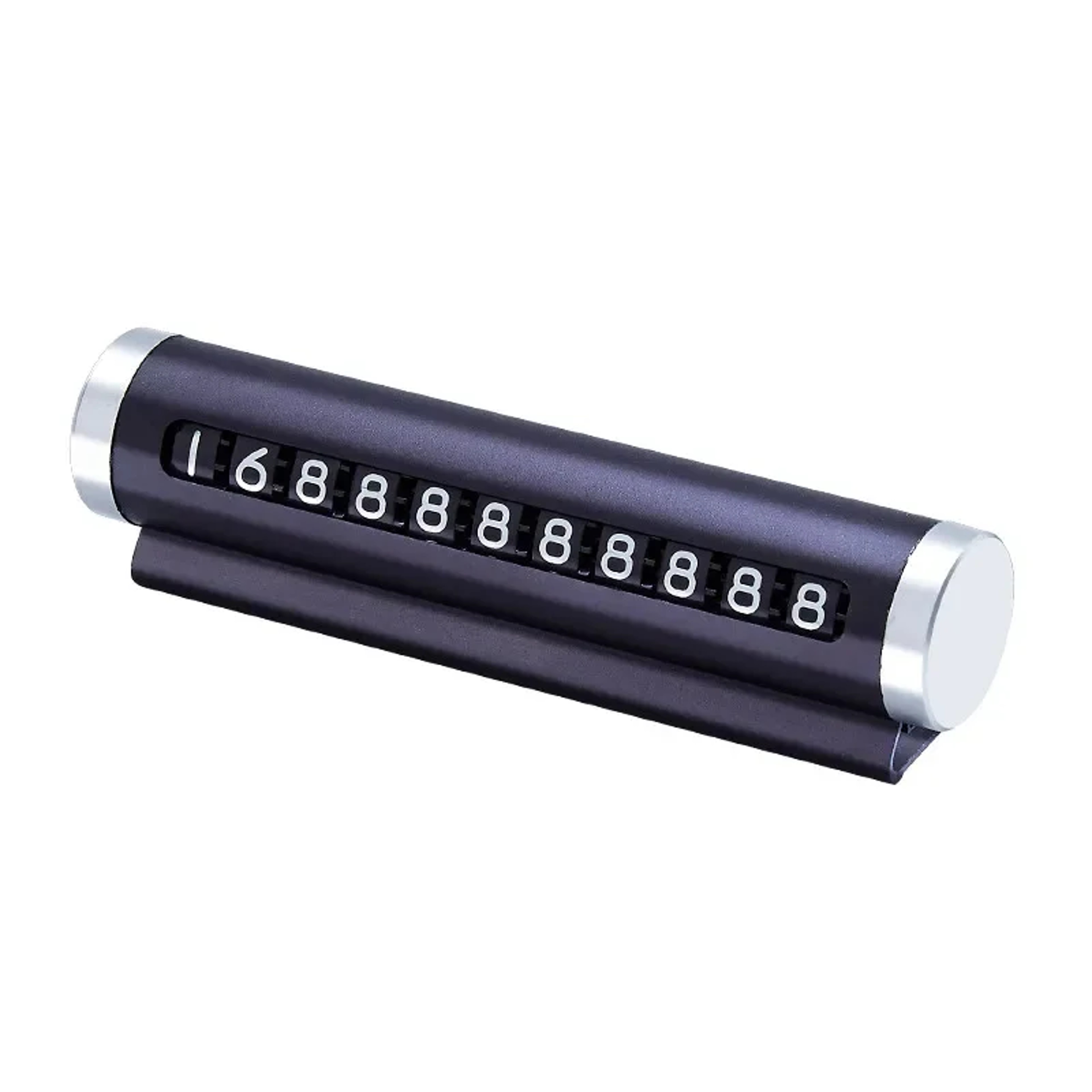 Universal Metal Phone Number Plate Car Temporary Parking Card Aluminum Park Stop Tag Auto Accessori 0
