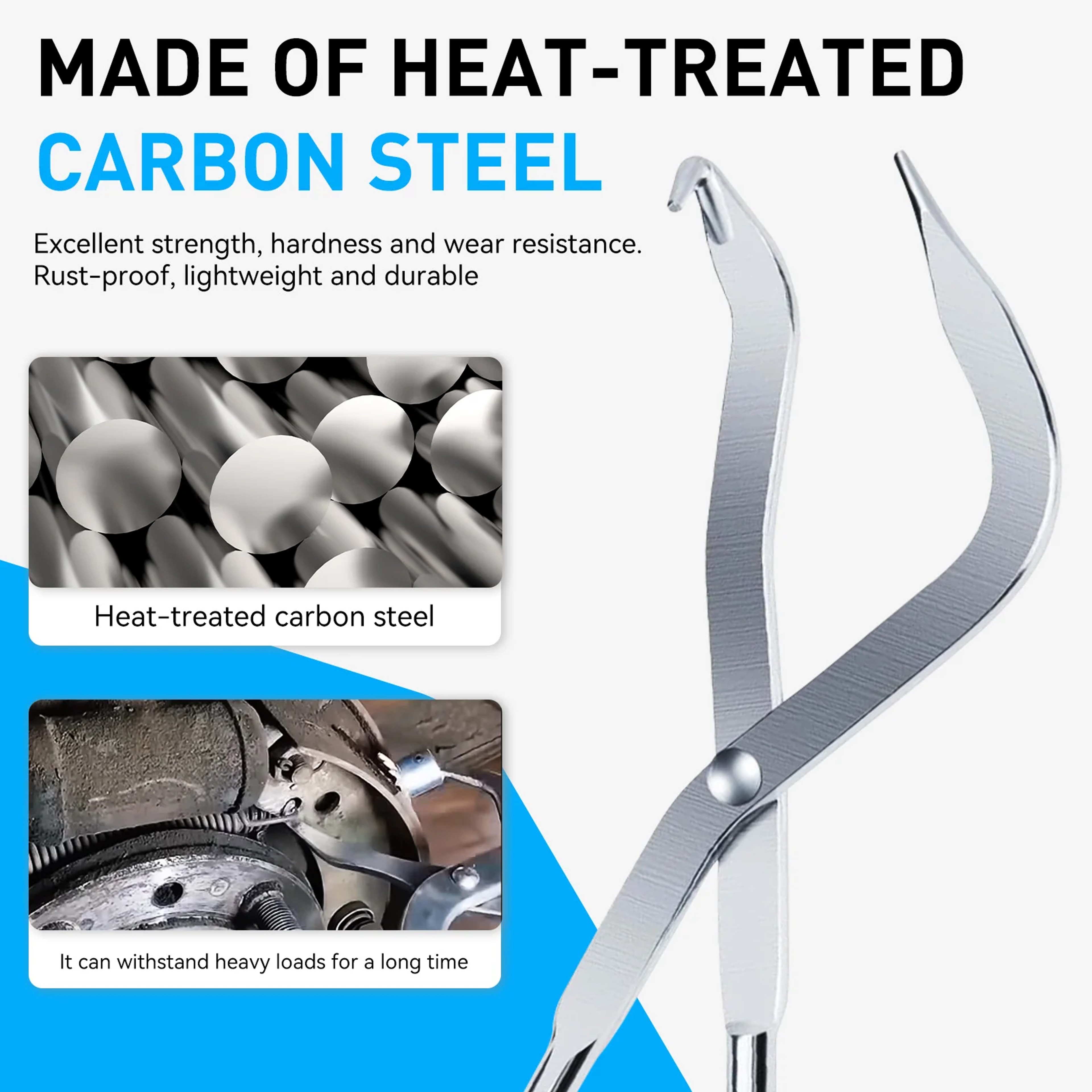 Brake Spring Clamp Plier, Car Drum Brake Tool, Workshop Installer Clamp, Auto Repair Disassembly Accessories – view 4