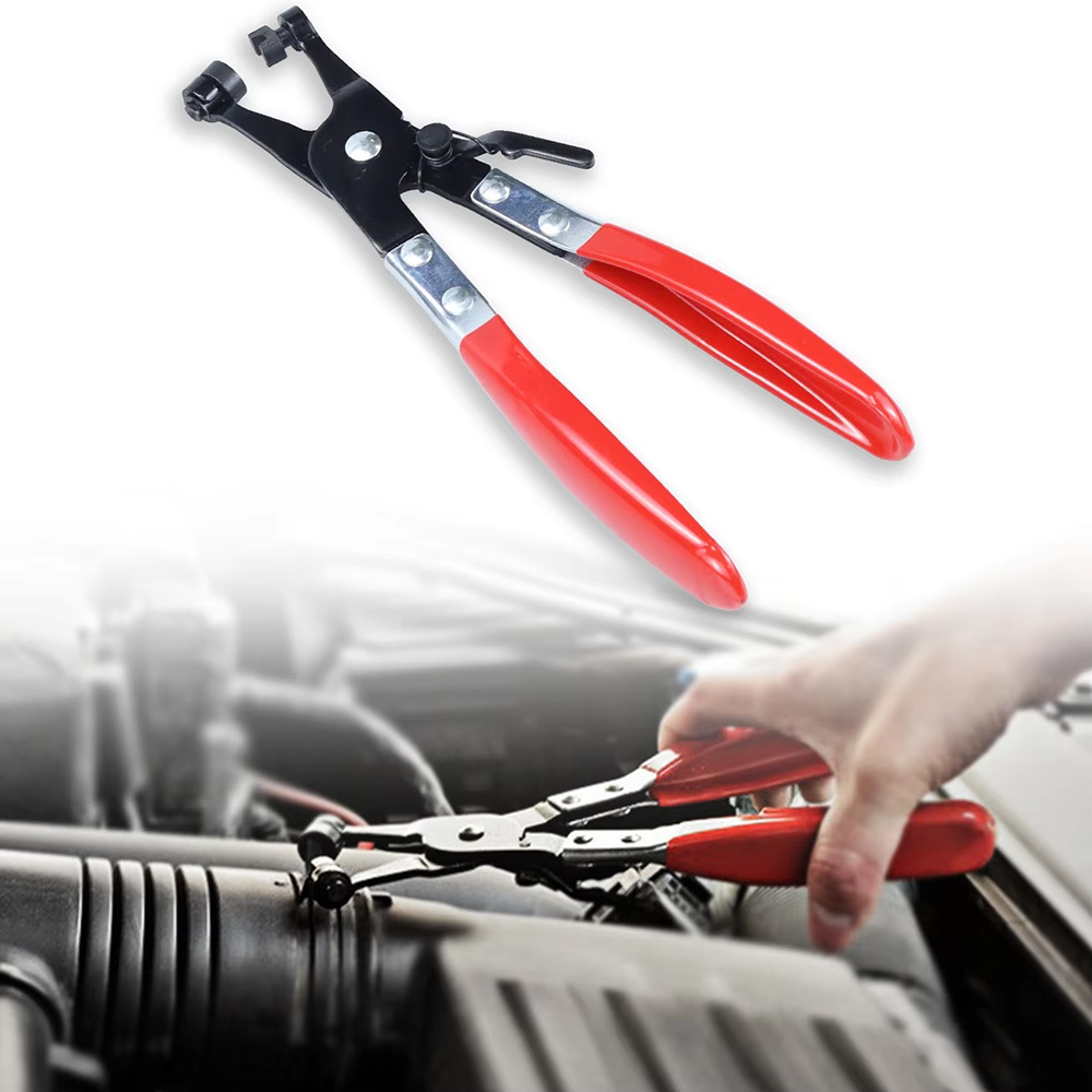 Flexible Cable Hose Clamp Pliers Long Reach Car Tool For Hose Bundle Removal Auto Repair Cable Type 0