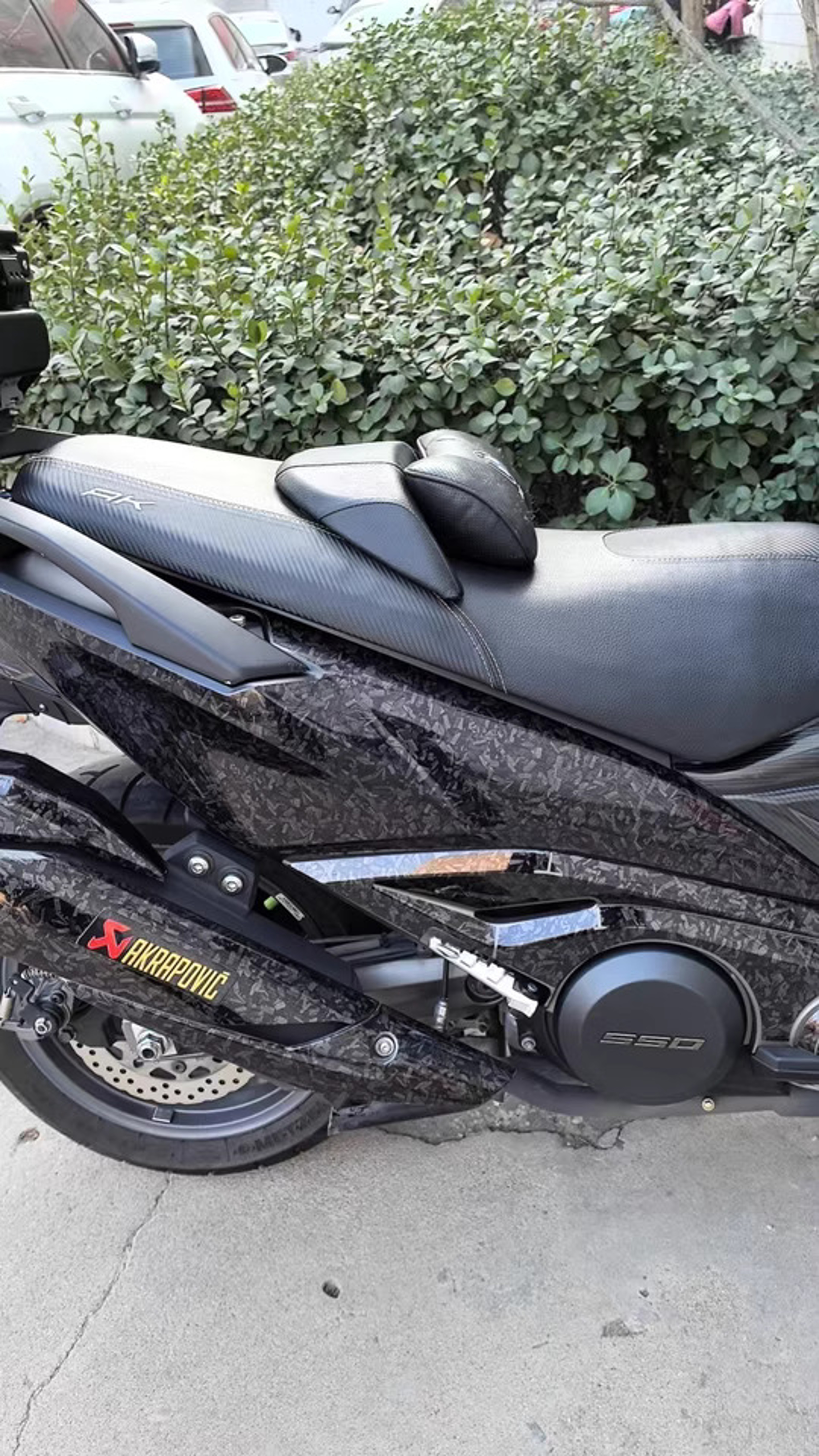 Cosmic Ghost Black Forged Carbon Fiber Wrap, Honeycomb Carbon Film for Car and Motorcycle Stickers – view 2