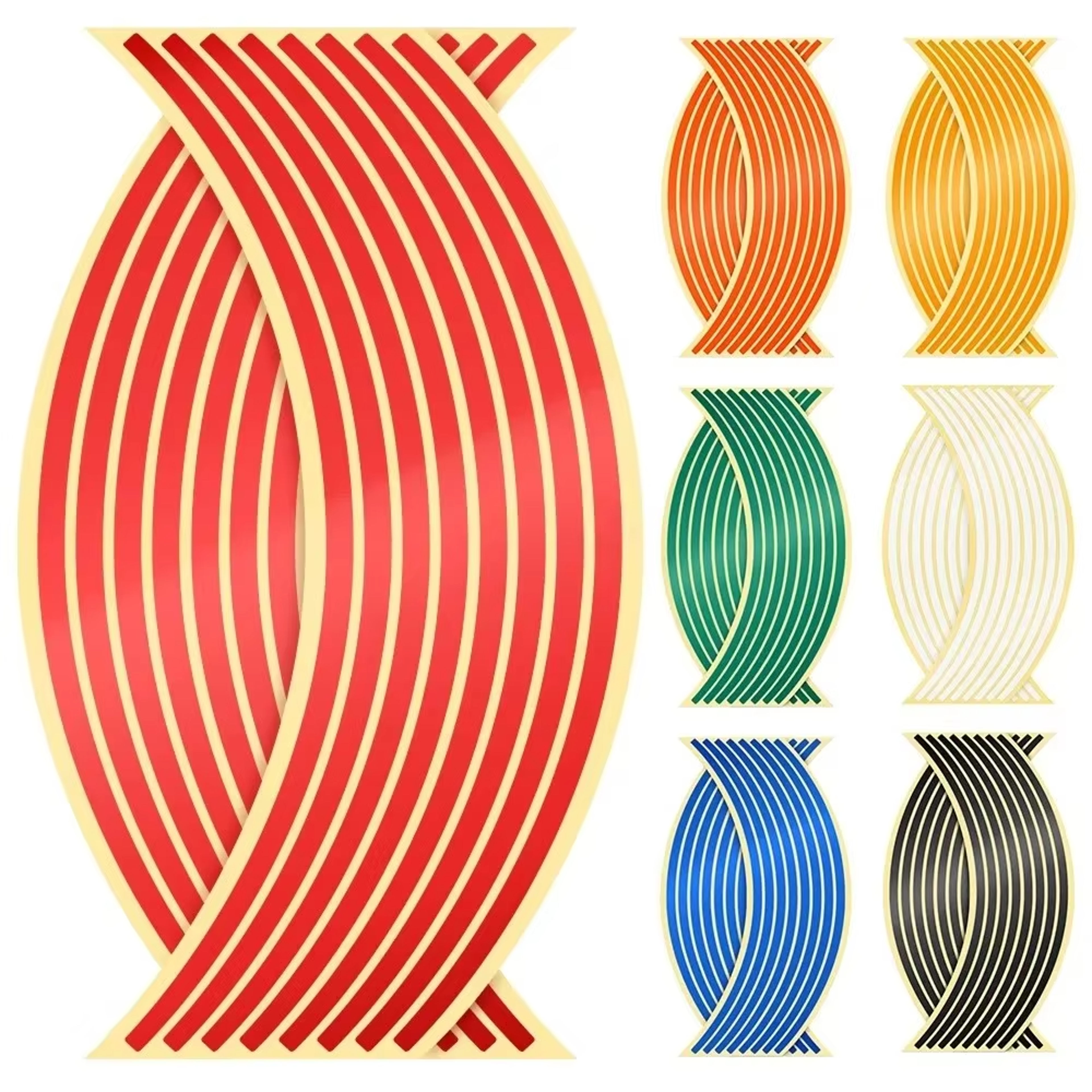 Reflective Rim Tape, Wheel Stripe Stickers, Motorcycle and Bike Wheel Decoration – view 3