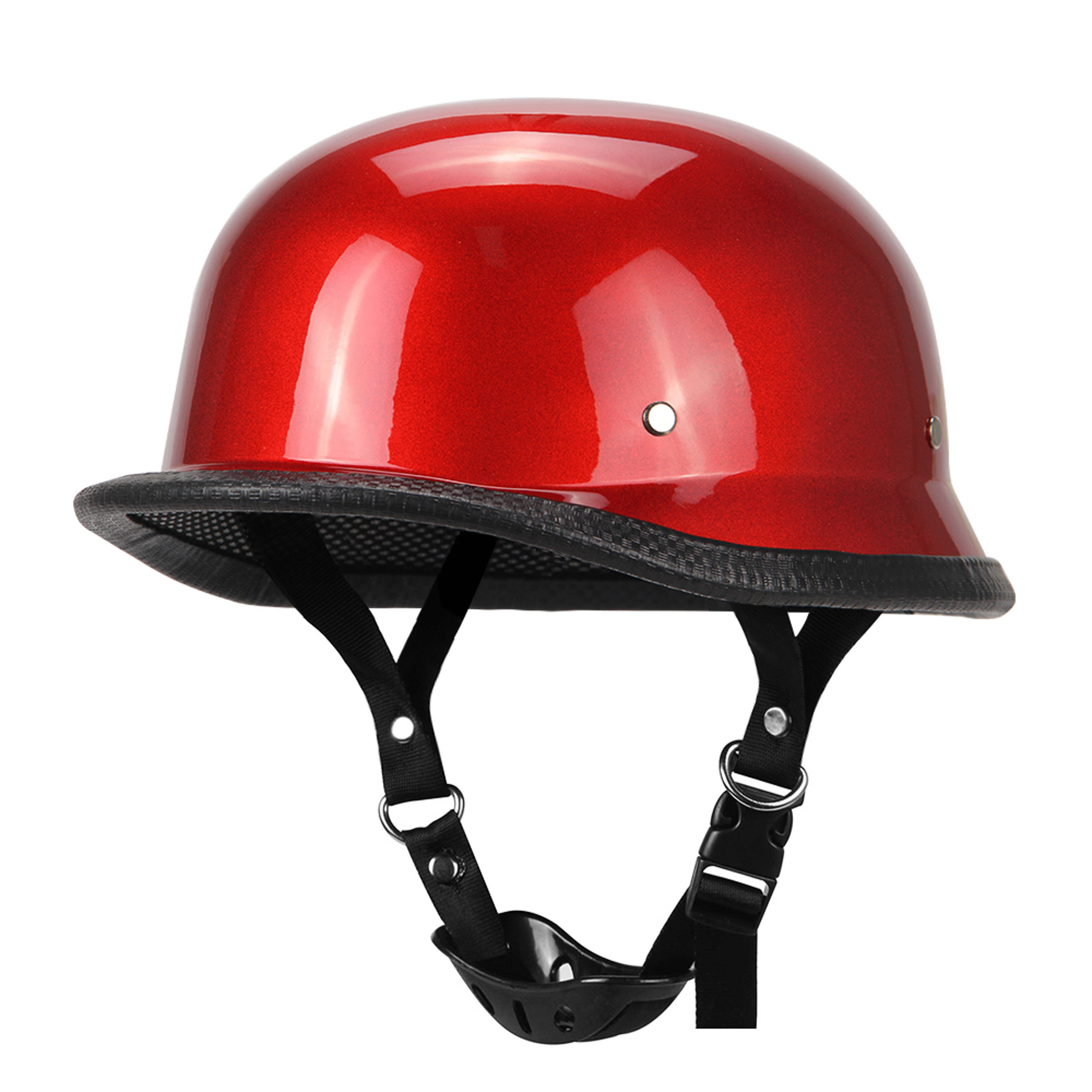 German Leather Vintage Motorcycle Helmet Half Open Face Biker Casco Moto Helmet Pilot Style 3