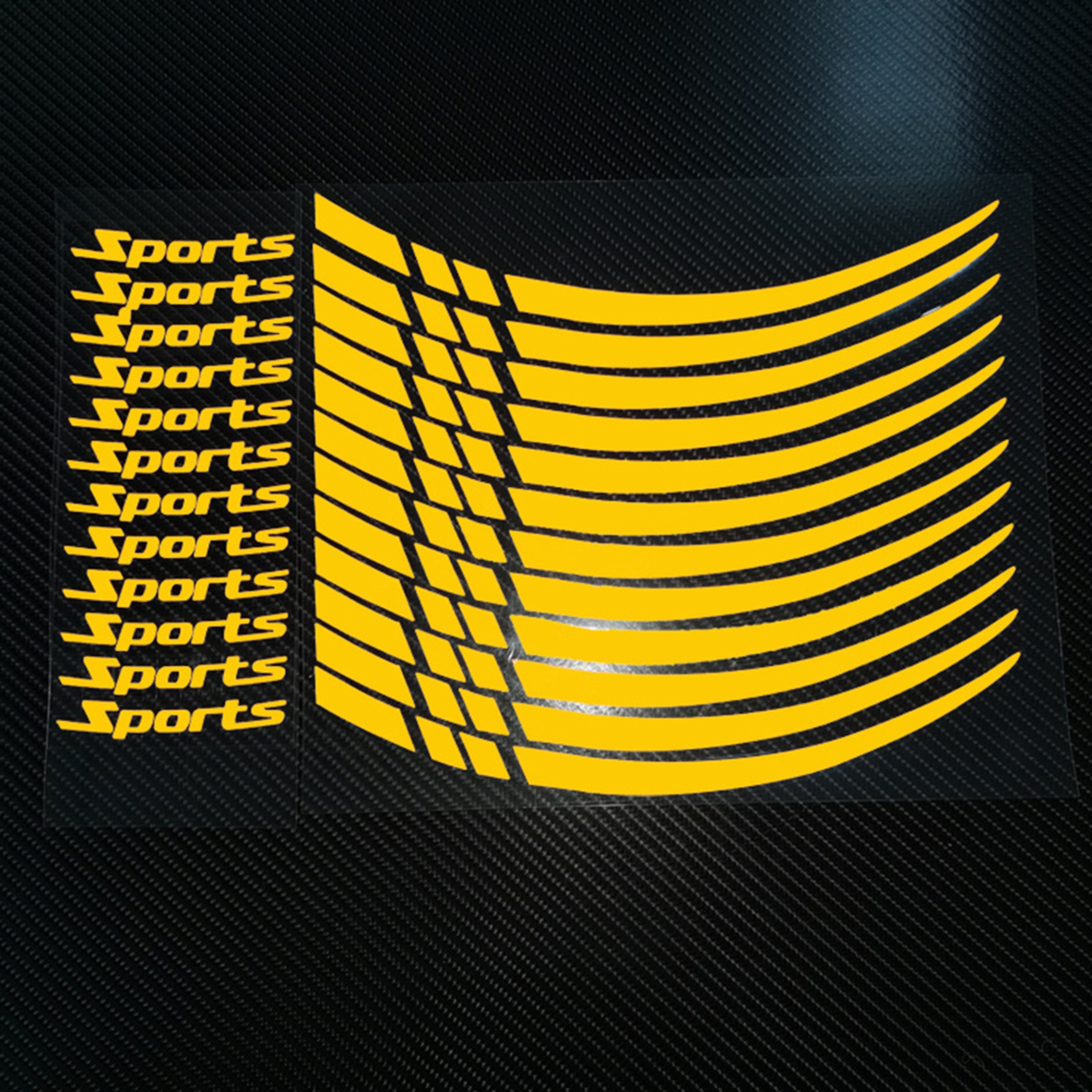Road Bike Reflective Wheel Decal, Motorcycle Car Rim Stripe Sticker, Sport Wheel Tape – view 10