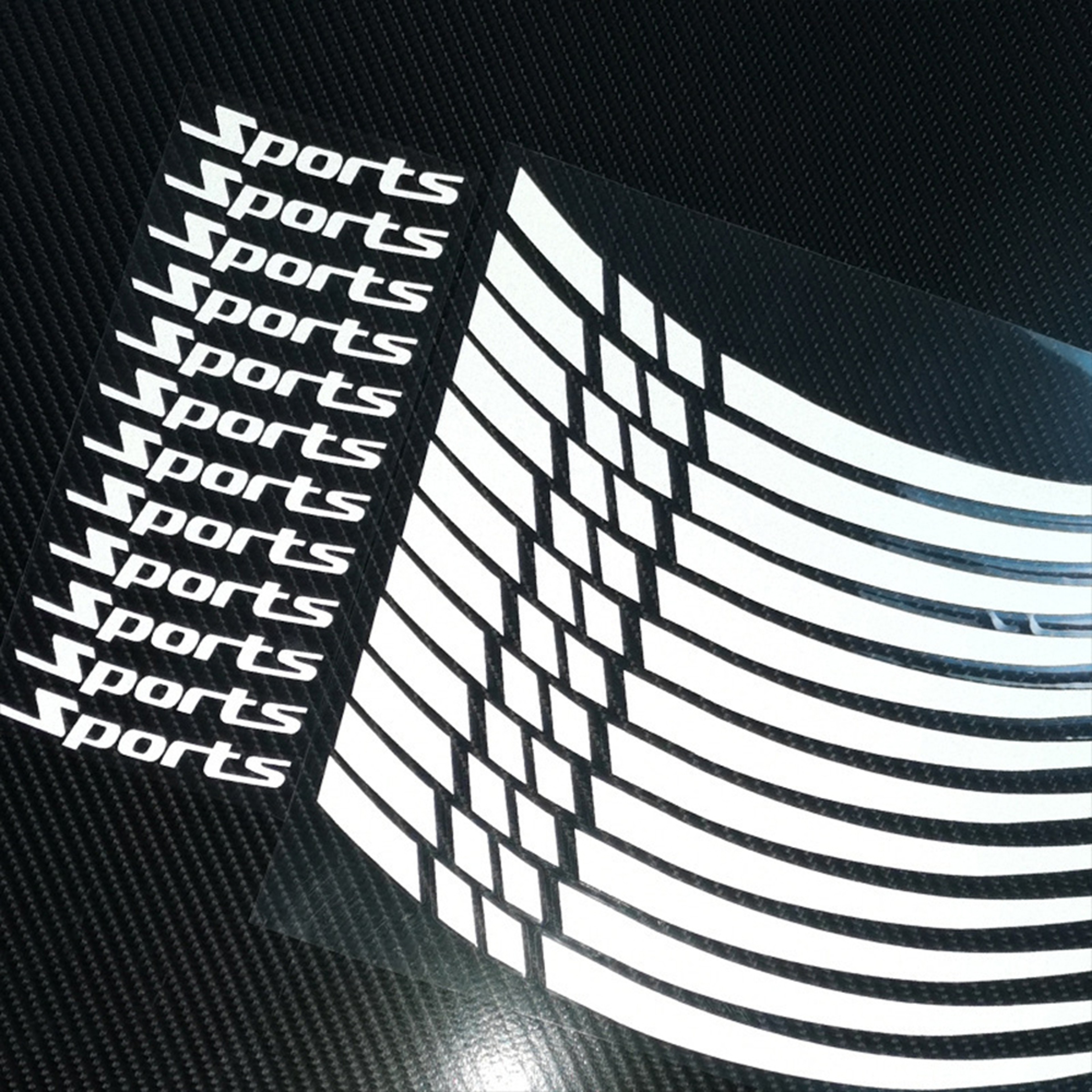 Road Bike Reflective Wheel Decal, Motorcycle Car Rim Stripe Sticker, Sport Wheel Tape – view 12