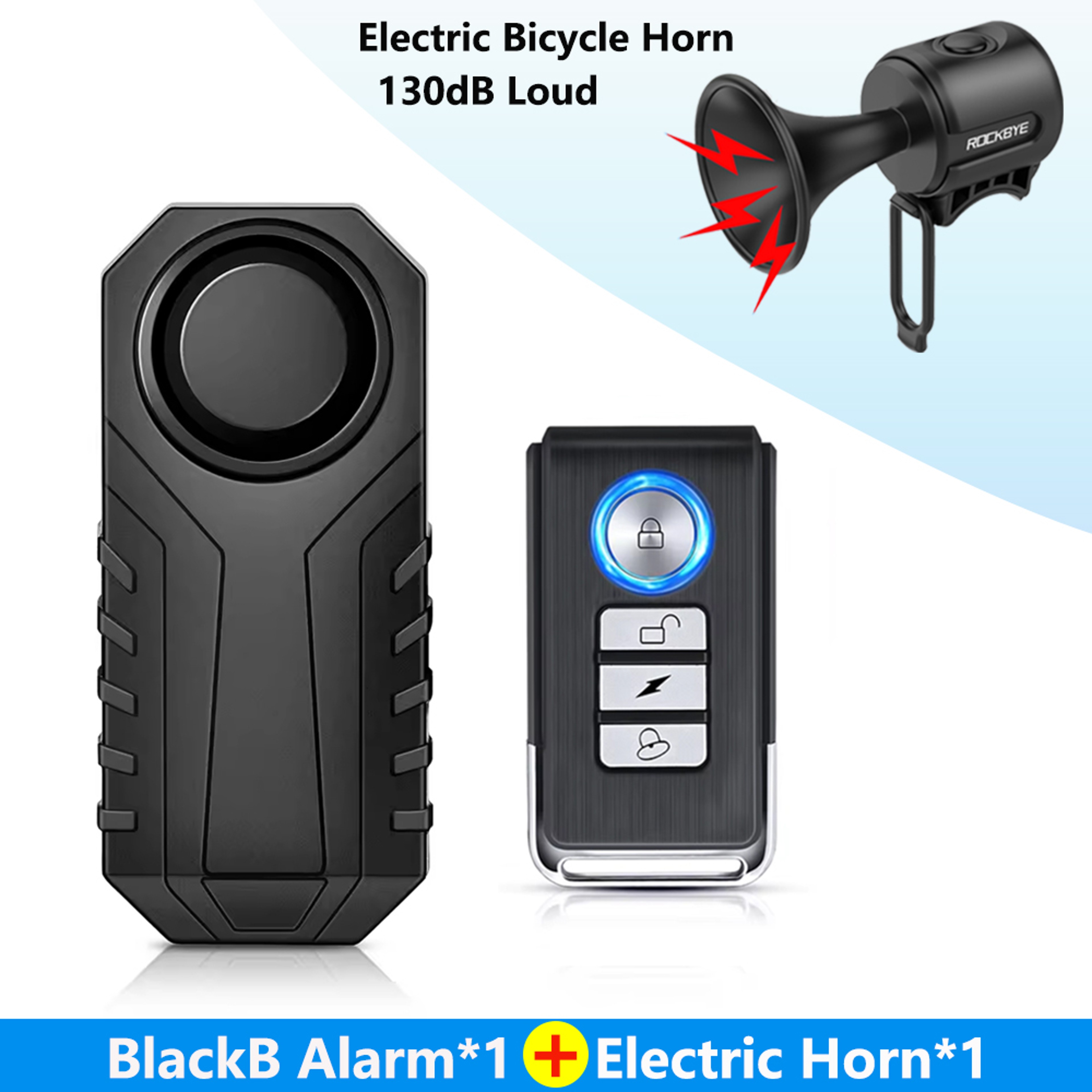 Wireless Remote Bike Lock Rockbye Bicycle Alarm Motorcycle Anti Theft Security Lock Outdoor Cycling 6
