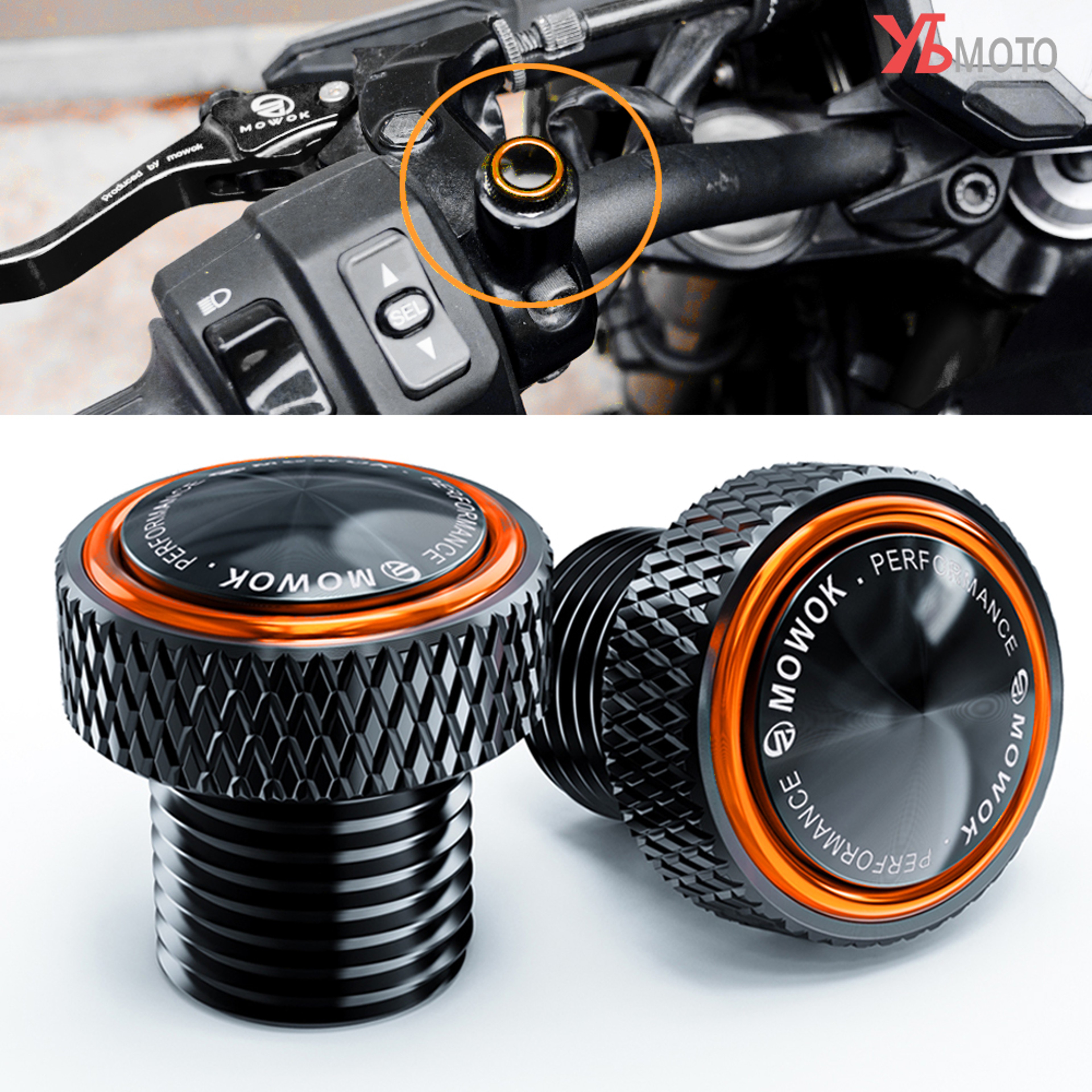 Motorcycle Rear Mirror Hole Plugs, Bolts Screws – view 1
