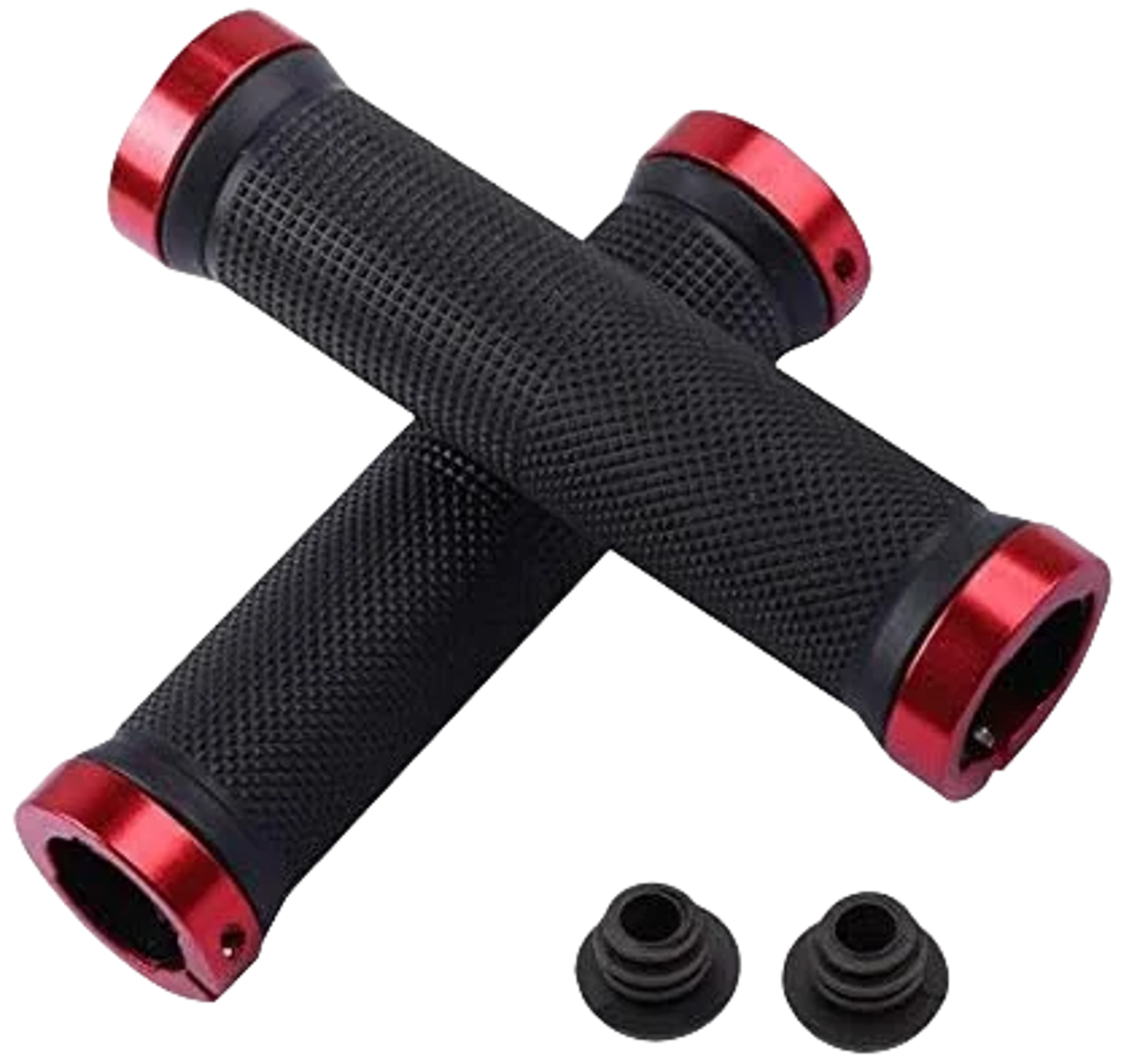 Alloy Lock Bicycle Rubber Grips, Double Aluminum Lock Handlebar Grips, Non Slip Bike Grips – view 9