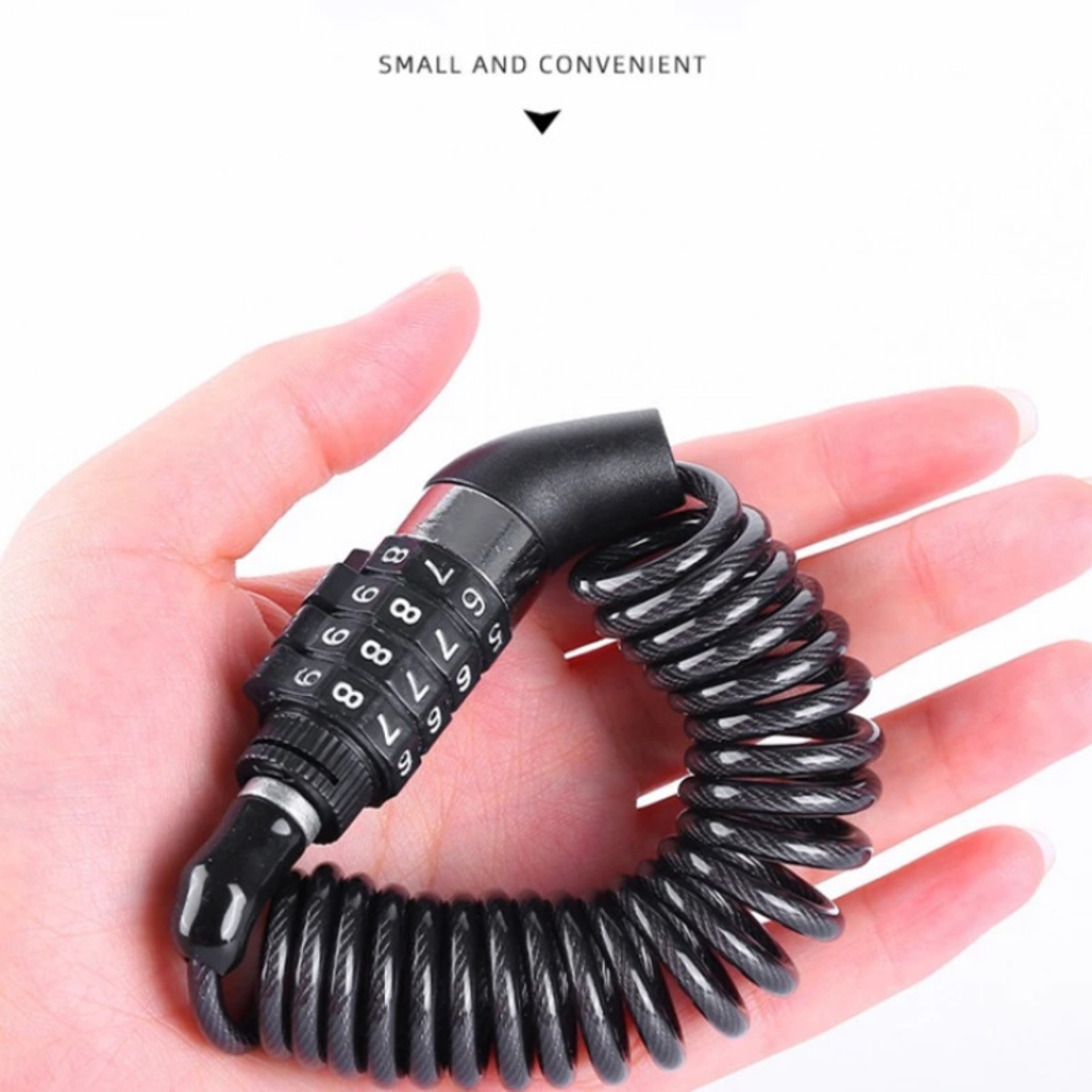 Steel Cable Bicycle Lock, Combination Number Chain, Digit Security Password, Anti Theft Bike Accessory – view 4