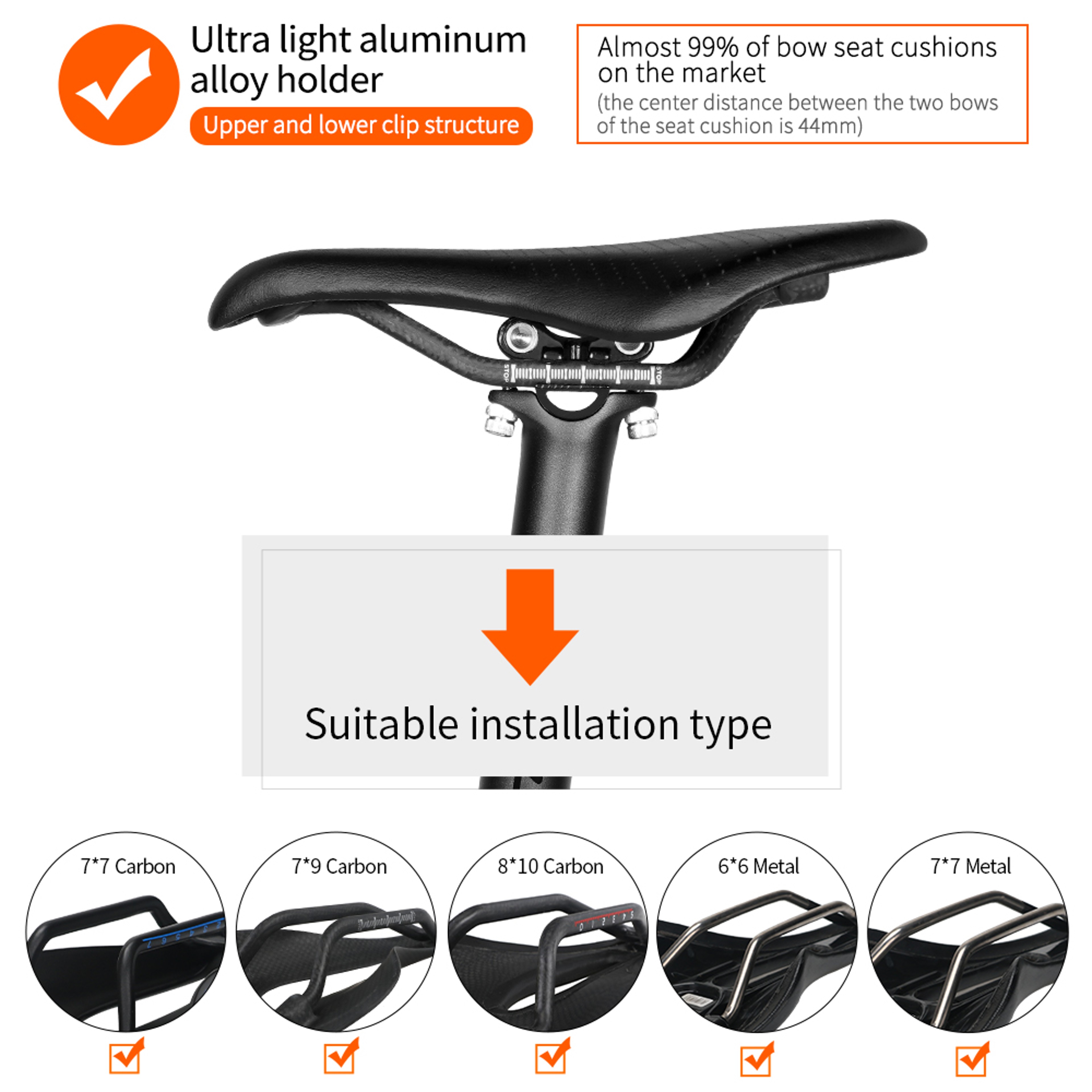 Matte Black Carbon Seatpost Road Bike Seat Tube MTB Bicycle Parts Upgrade 4