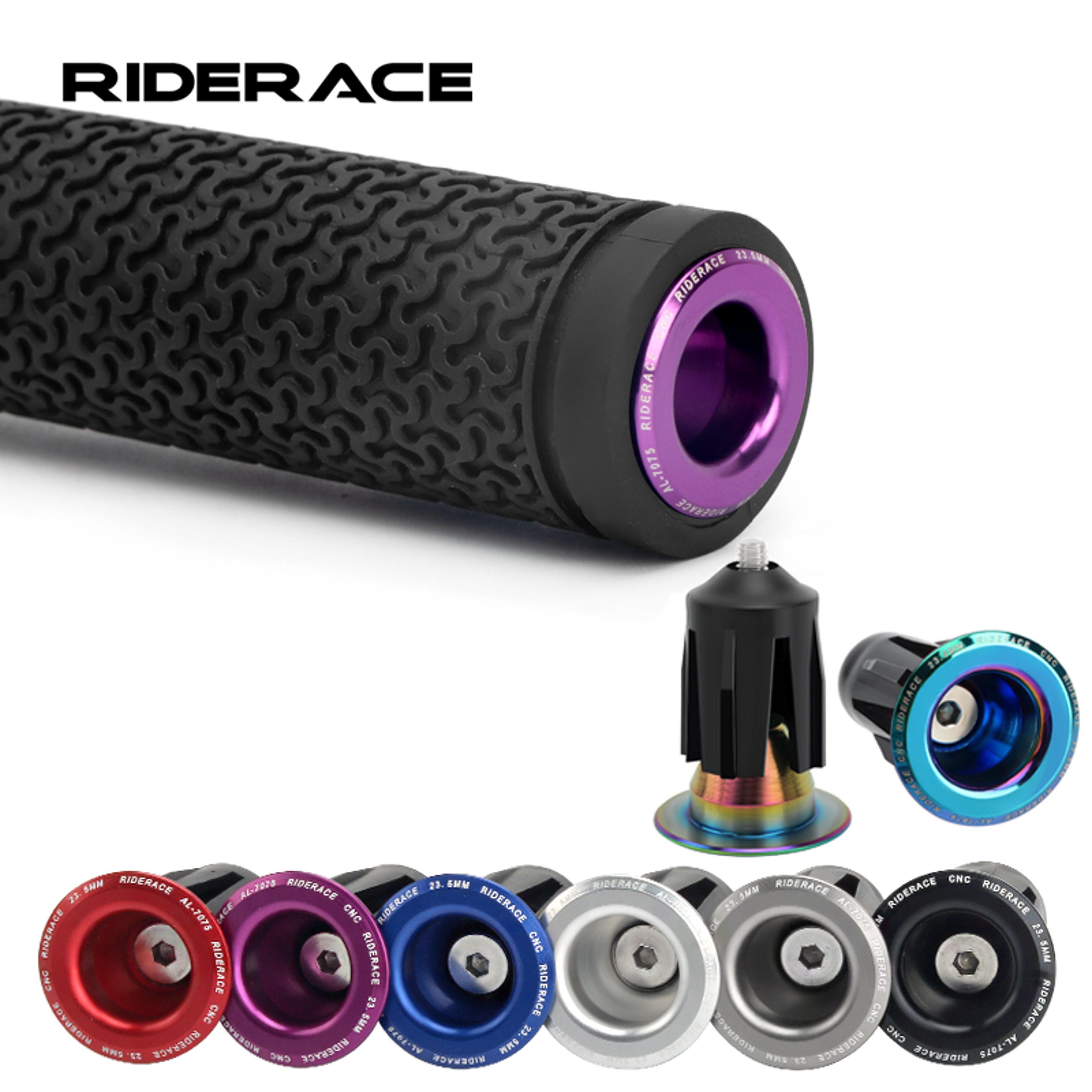 Aluminum Alloy Bike Handlebar End Caps Multicolor Cycling Handlebar Plugs Mountain Road Bicycle Acc 0