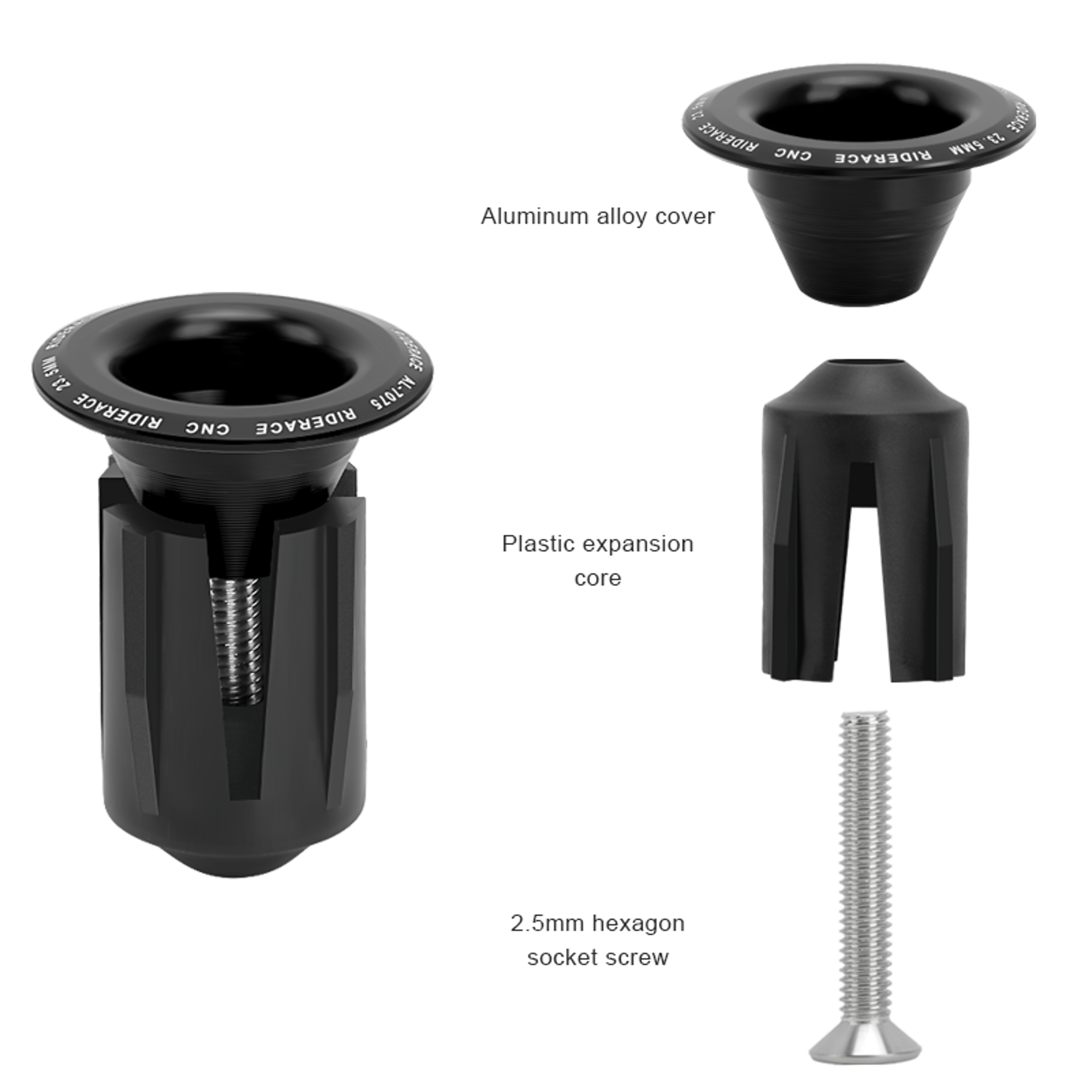 Aluminum Alloy Bike Handlebar End Caps Multicolor Cycling Handlebar Plugs Mountain Road Bicycle Acc 4