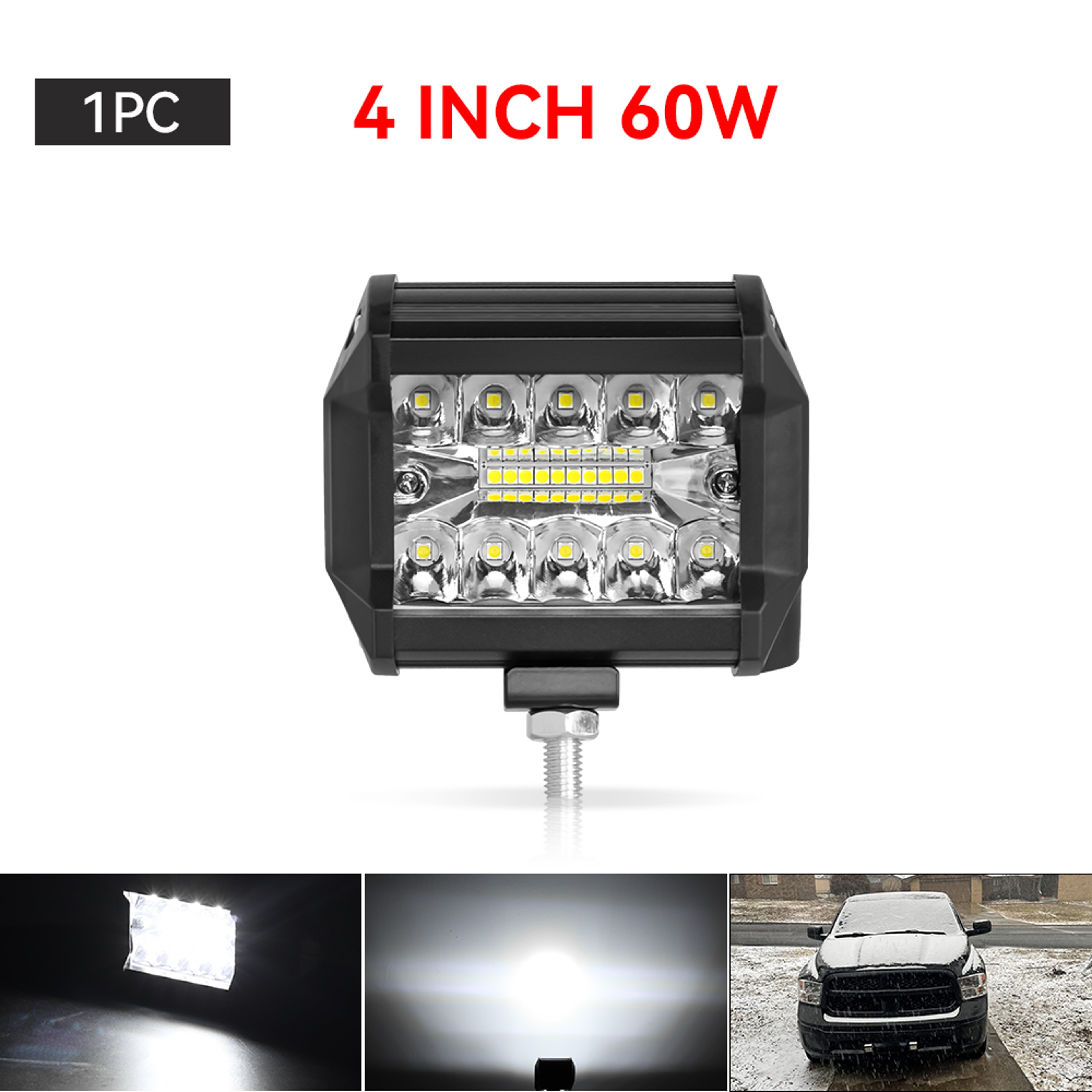 Offroad LED Light Bar Headlight For Car Truck Tractor ATV SUV Boat Work Light Fog Lamp 6
