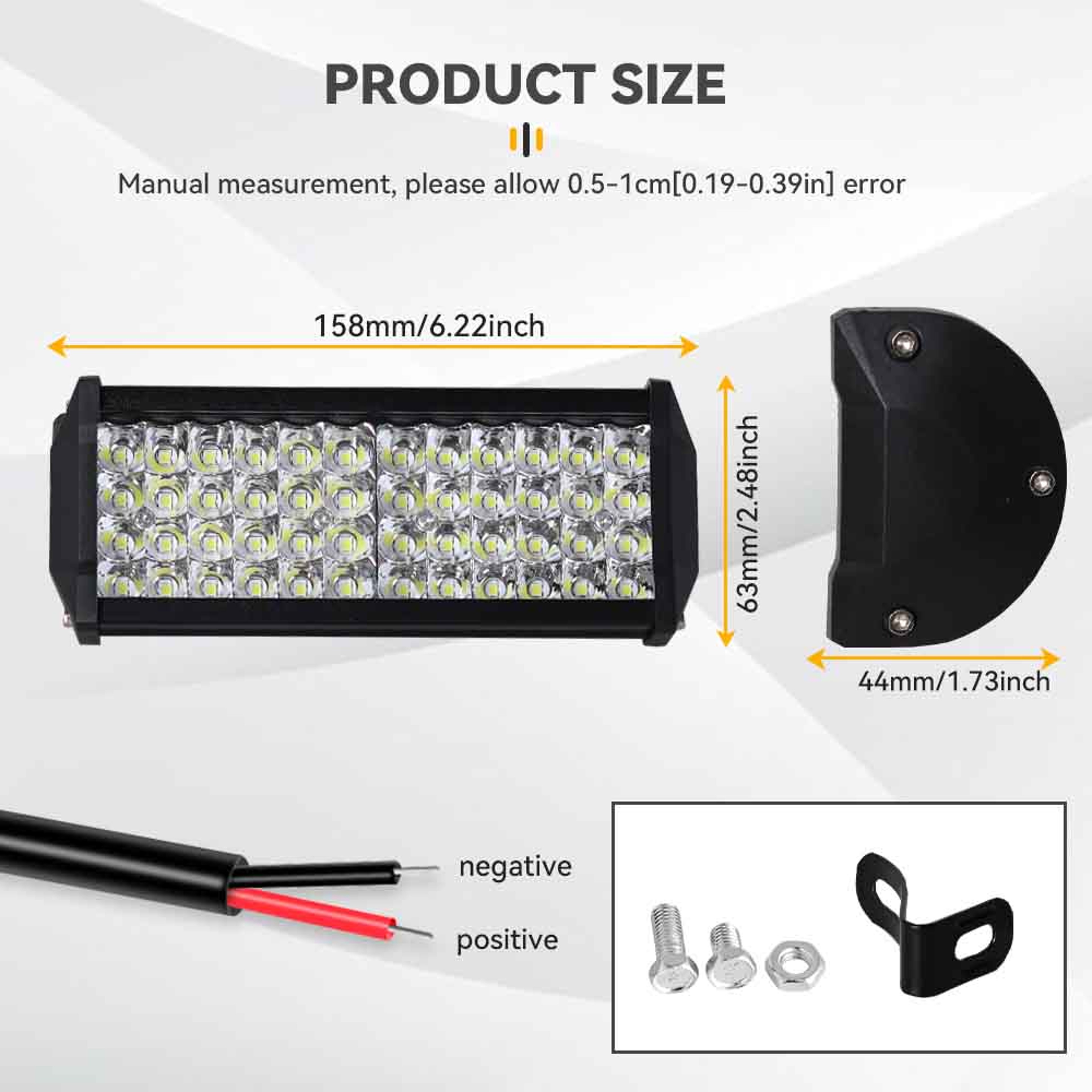 Offroad LED Work Light Bar Sport Lamp Driving Truck Car SUV Boat Tractor Accessory Powerful LED Hea 3