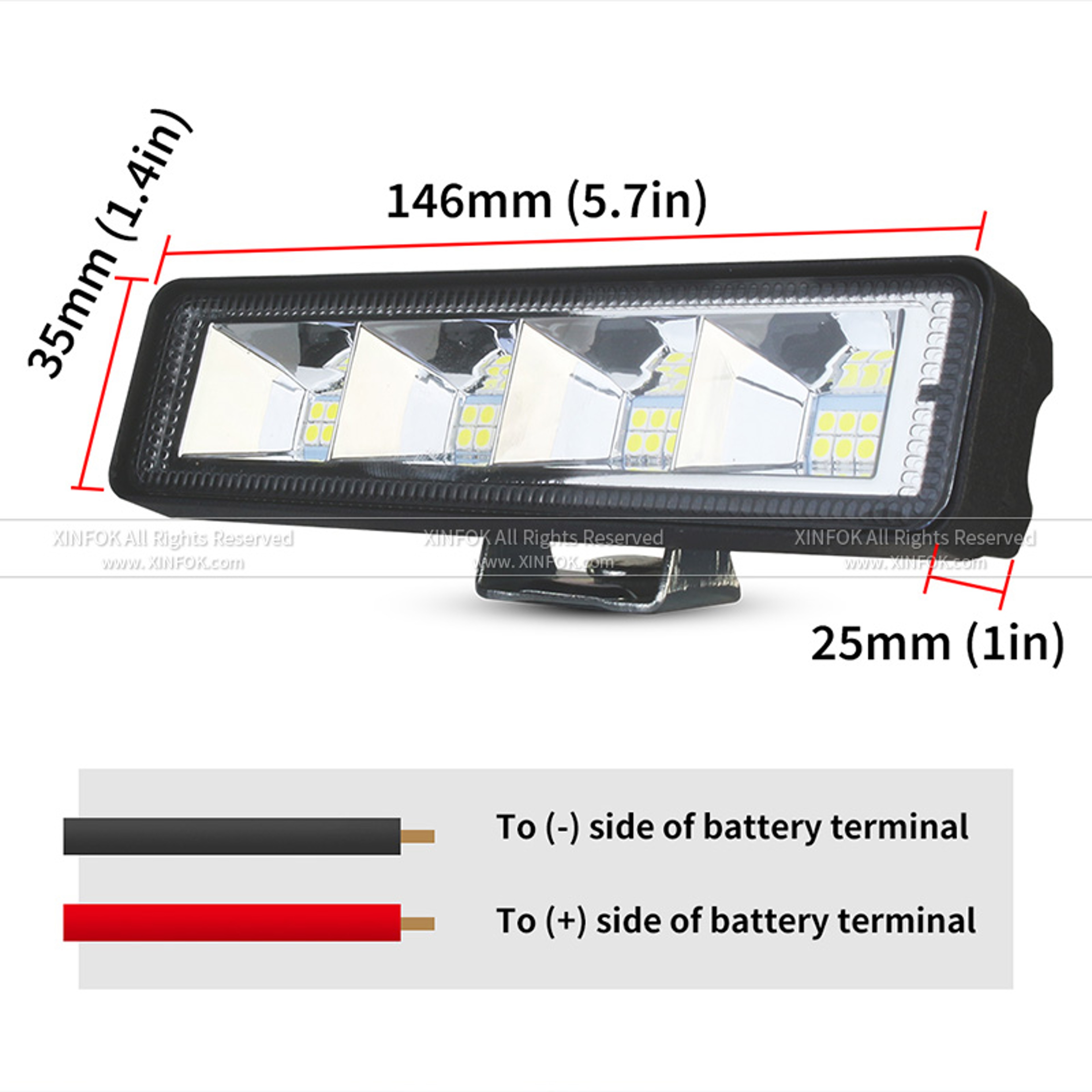 LED Work Light Bar For Car Offroad Truck Tractor Boat SUV LED Combo Beam 5