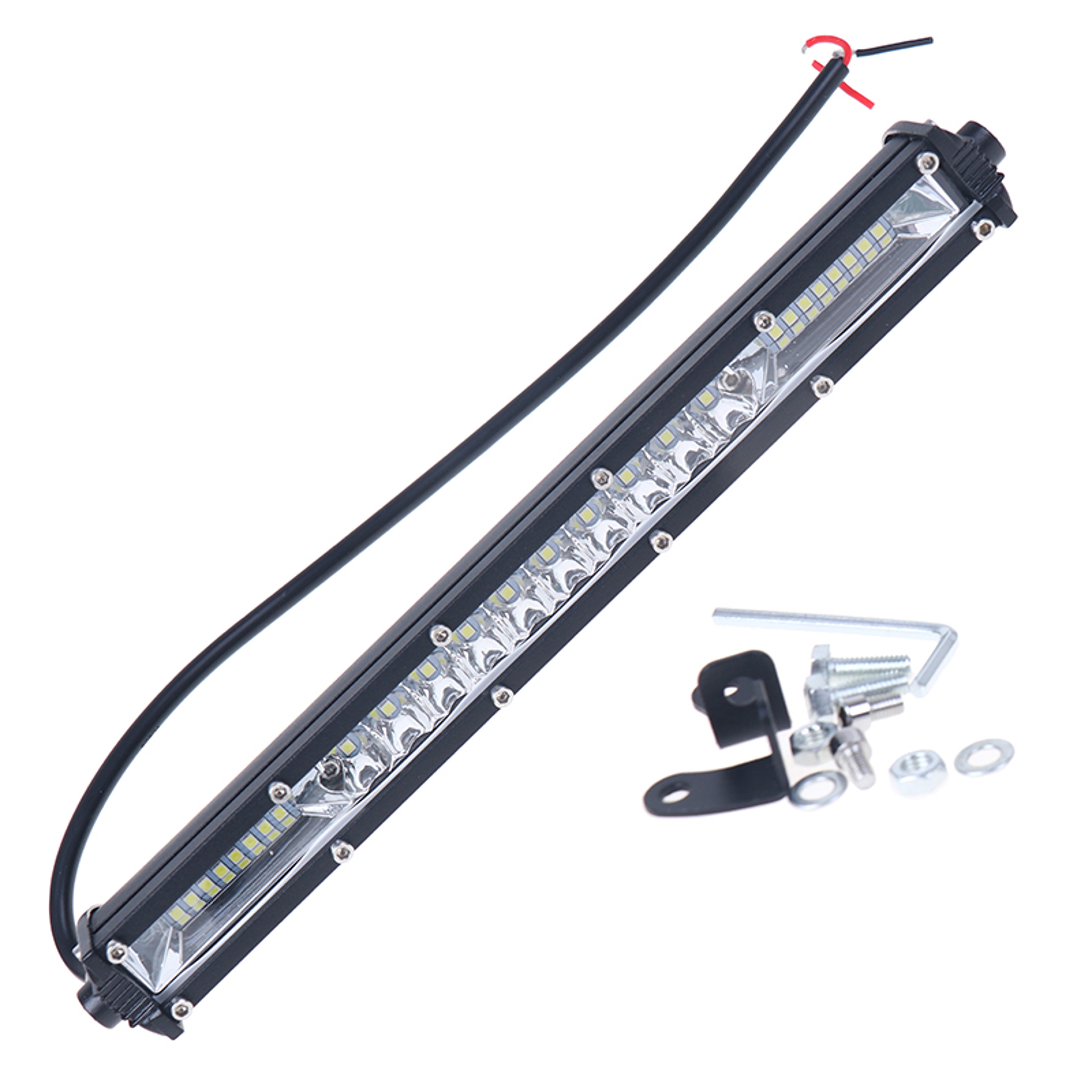 Super Slim Off Road LED Light Bar, Flood Driving Fog Work Lamp for Jeep, ATV, SUV, Truck, Boat – view 1