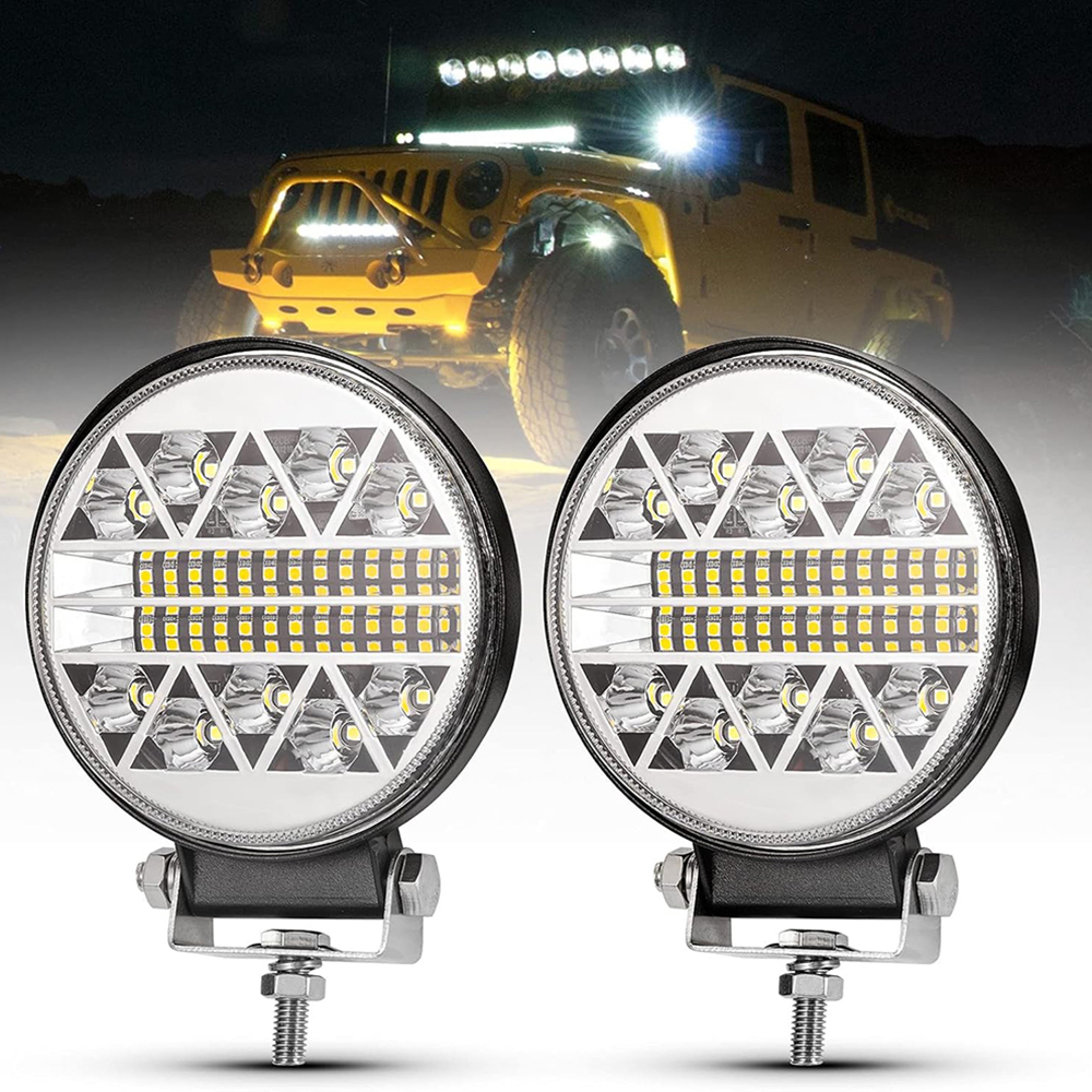 Offroad LED Work Light Bar Bright Spotlights Headlights Driving Fog Lamp For Tractor SUV ATV Access 0