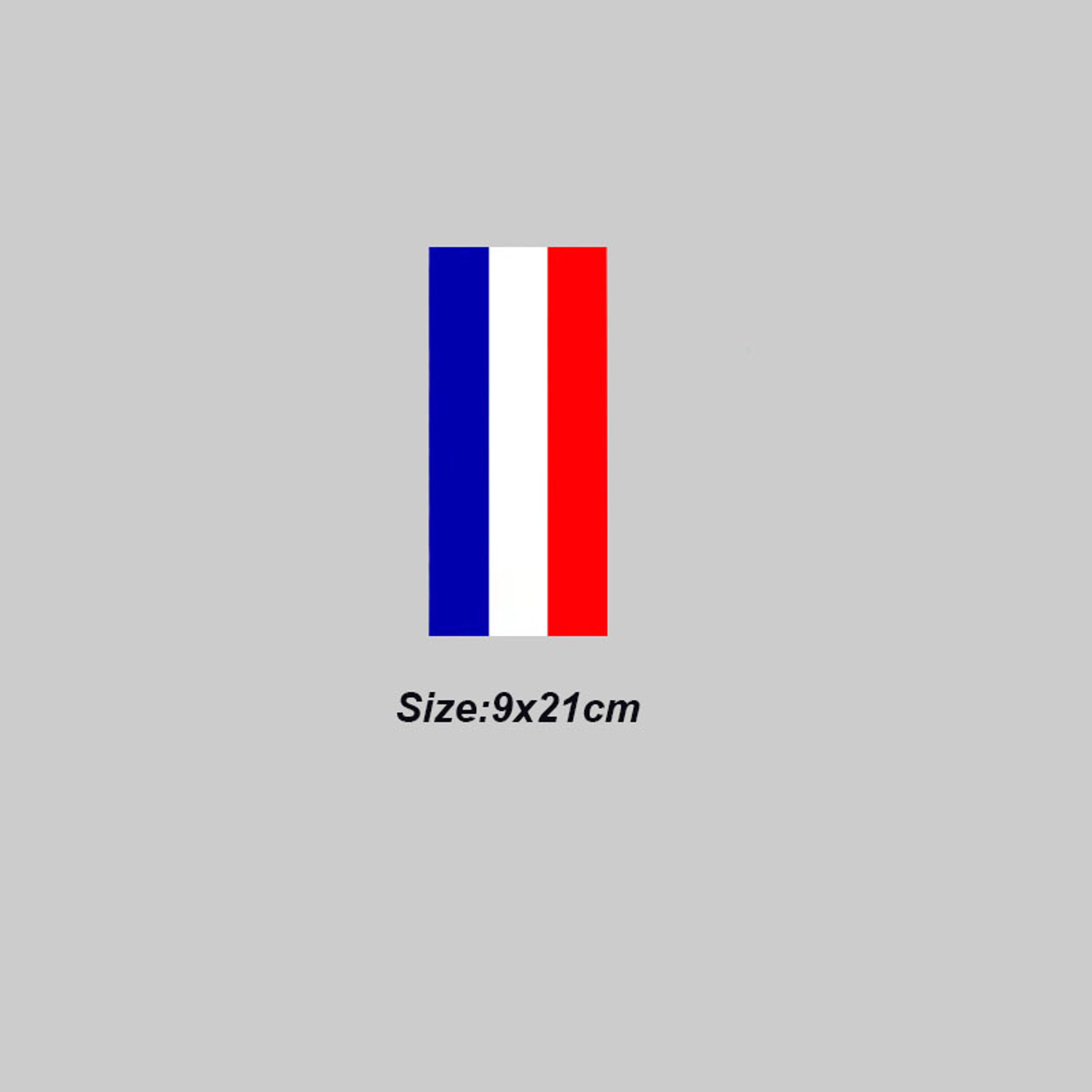 Vinyl French Flag Bumper Sticker, Car Front Decal, Tricolor Badge – view 2