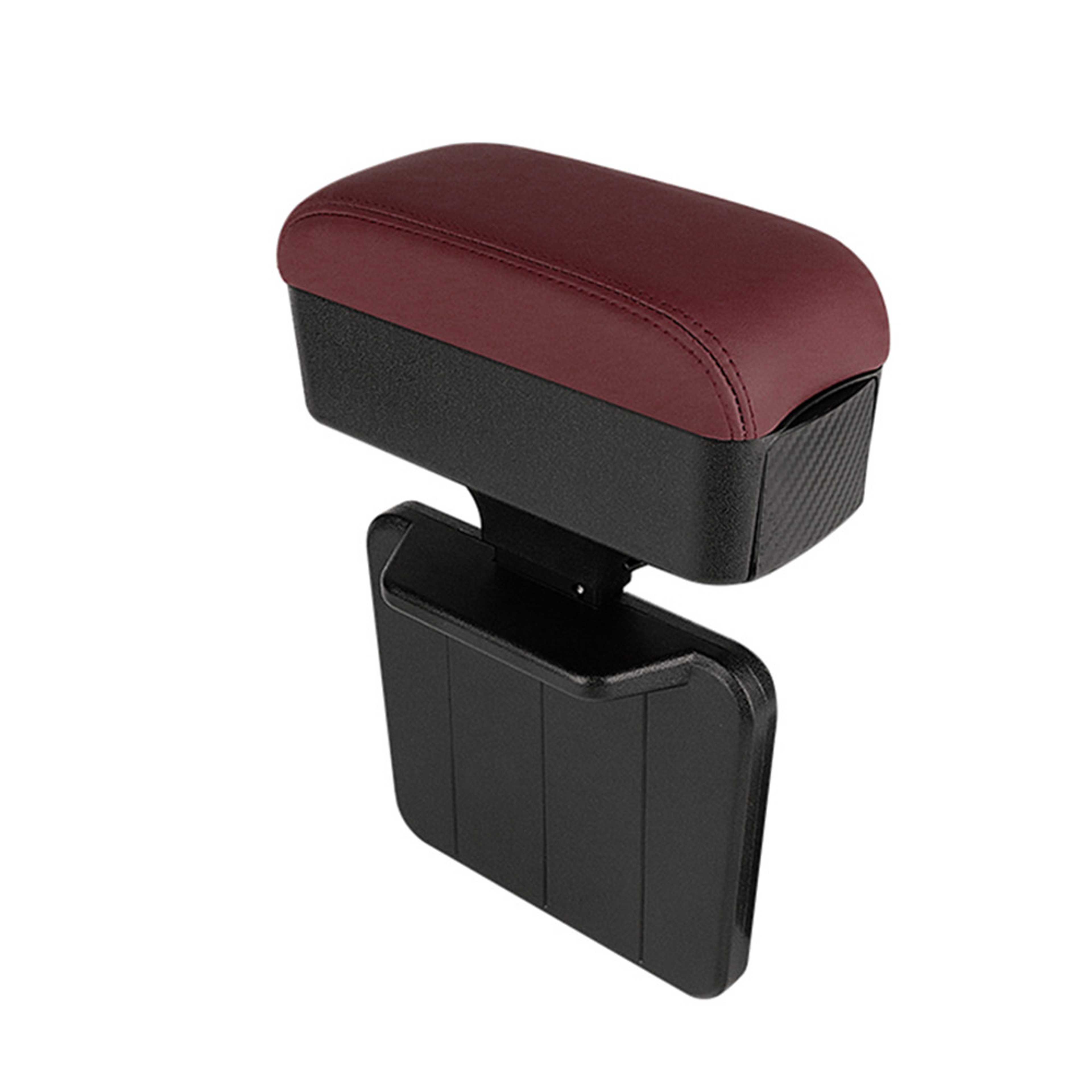 Car Center Console Gap Organizer Height Adjustable Liftable Tray Armrest Pad Elbow Support Storage  8