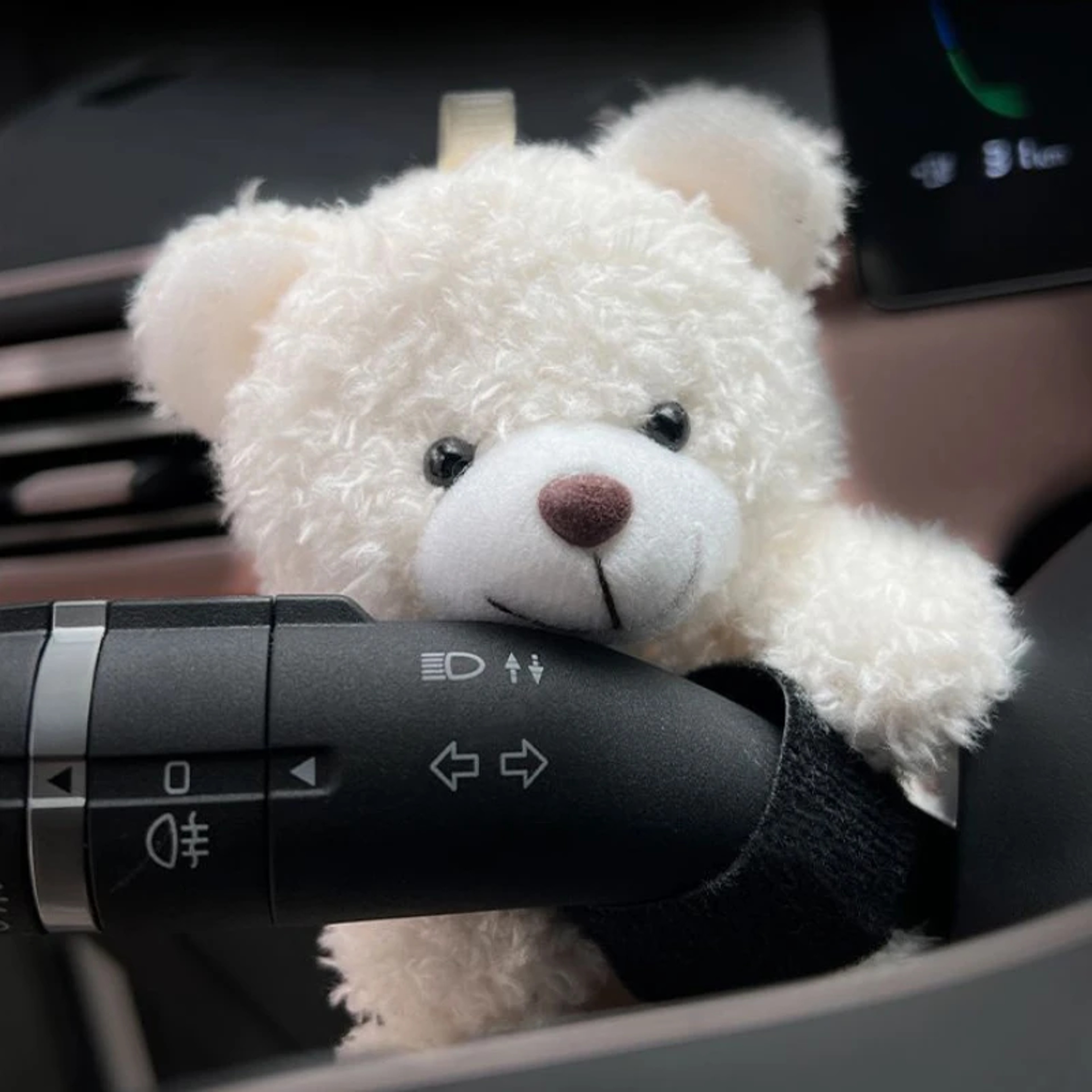 Funny Cartoon Panda Car Doll, Soft Gear Shift Knob Cover, Anti-Skid Dashboard Ornament for Automotive Decor – view 2