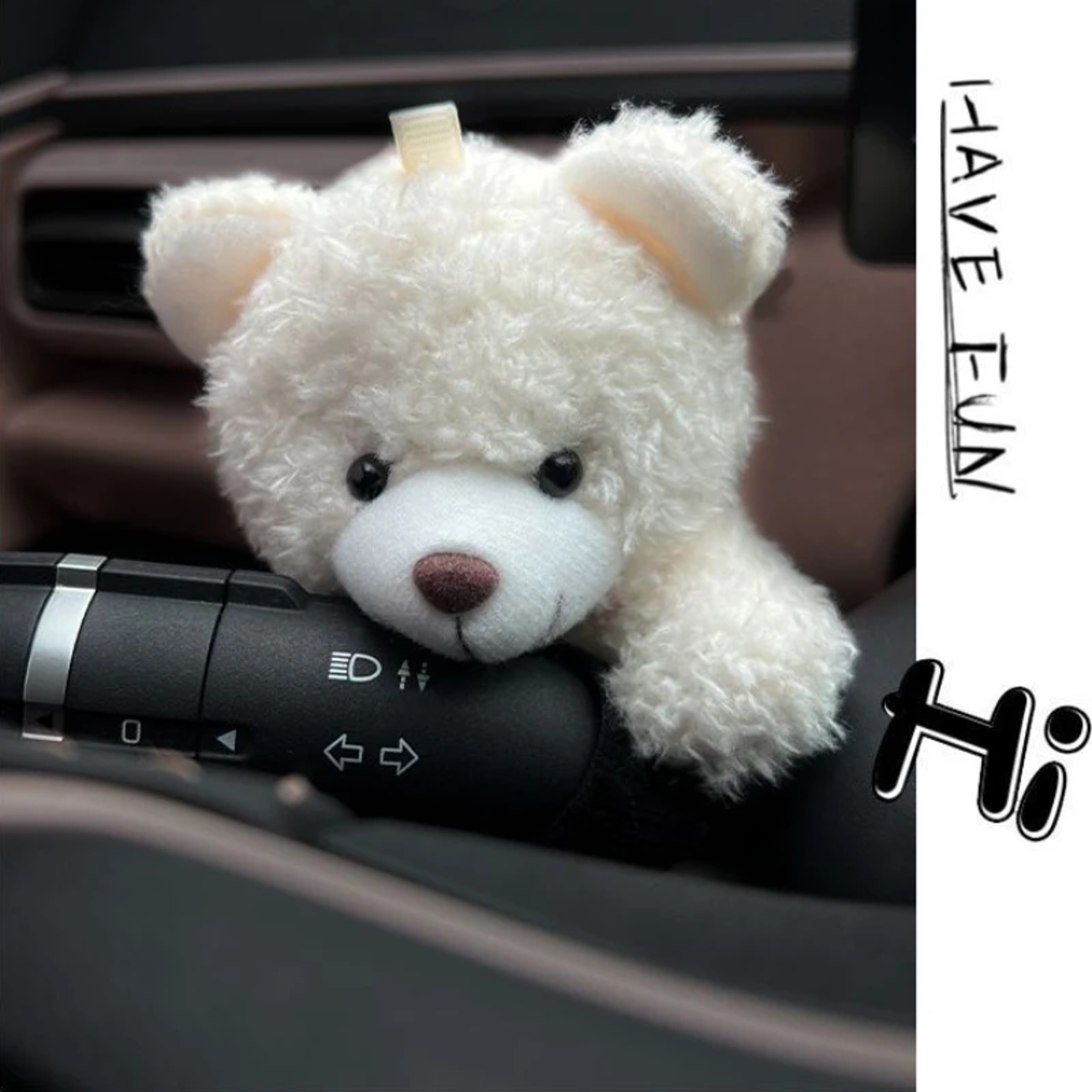 Funny Cartoon Panda Car Doll, Soft Gear Shift Knob Cover, Anti-Skid Dashboard Ornament for Automotive Decor – view 3