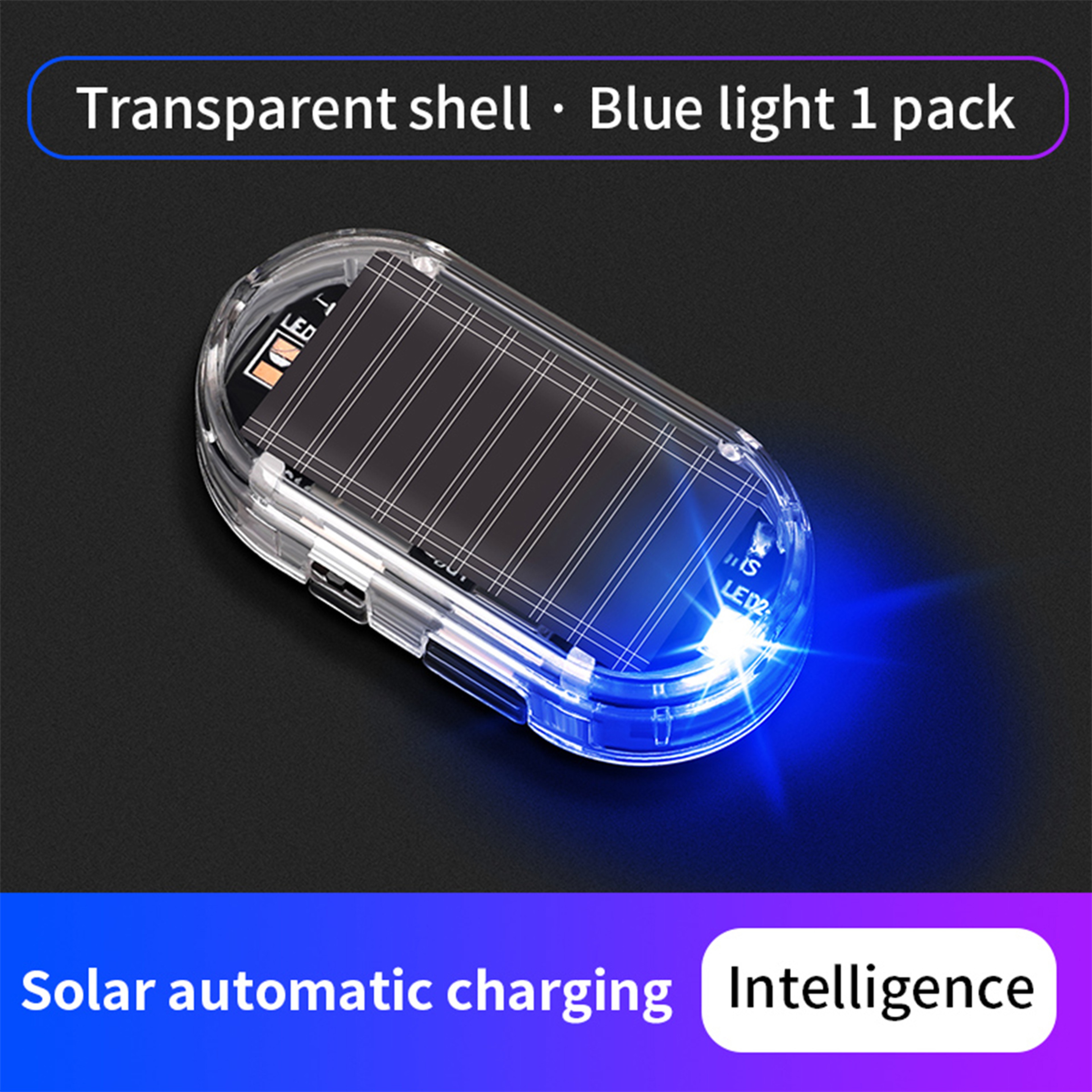 Solar Dummy Alarm Light for Cars, Wireless Fake Security LED Flashing Anti-Theft Lamp – view 9