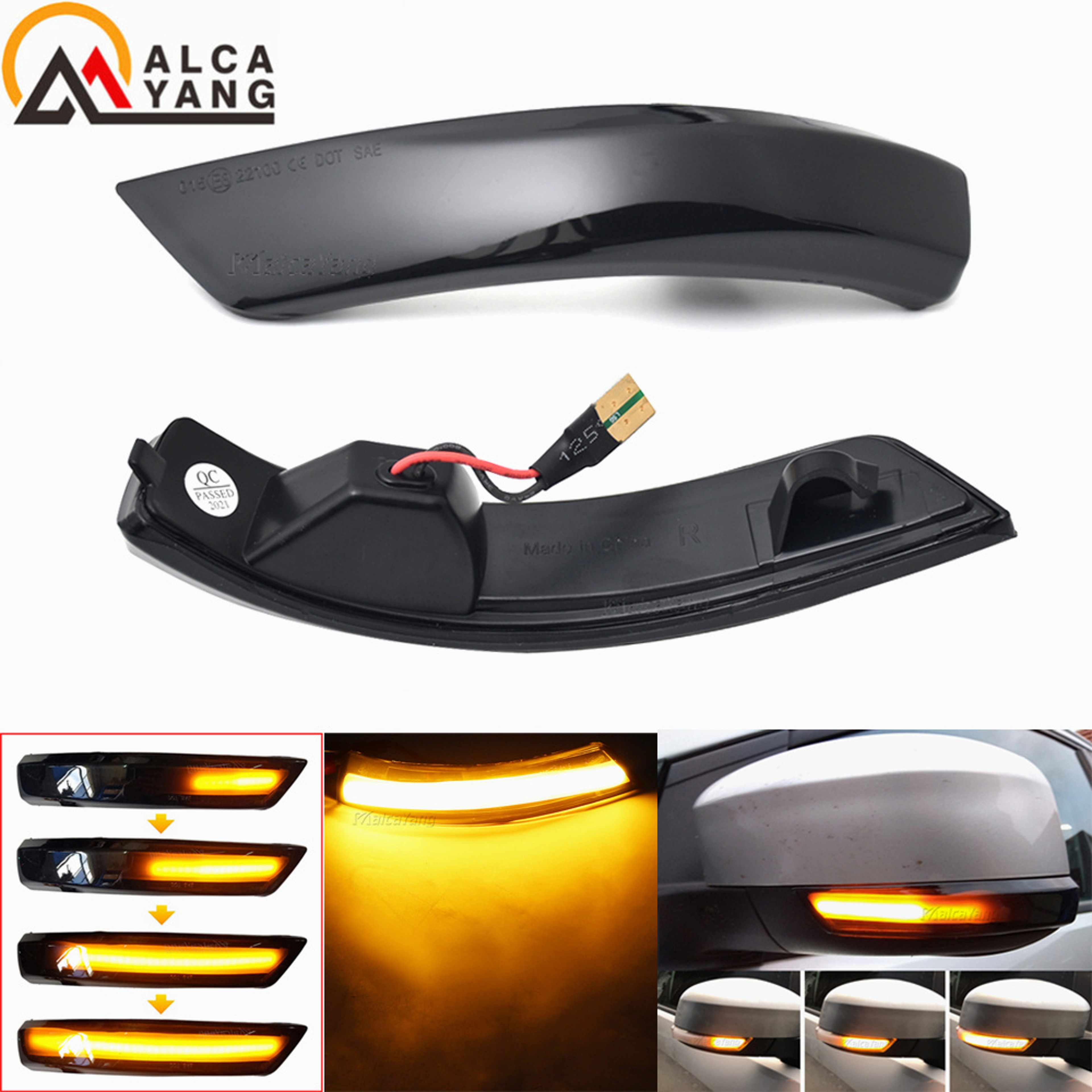 LED Sequential Indicator, Dynamic Turn Signal Light, Side Mirror Blinker Lamp – view 2